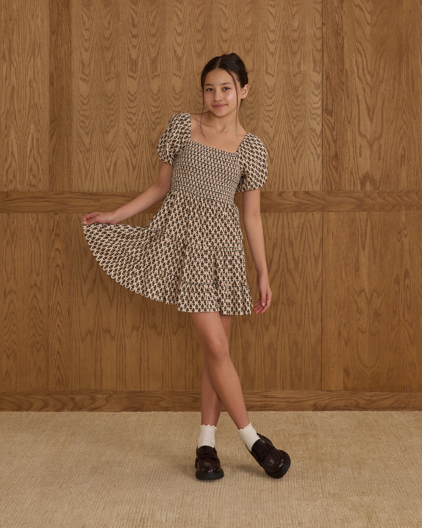 Emily Dress || Harvest Floral - Rylee + Cru | Kids Clothes | Trendy Baby Clothes | Modern Infant Outfits |