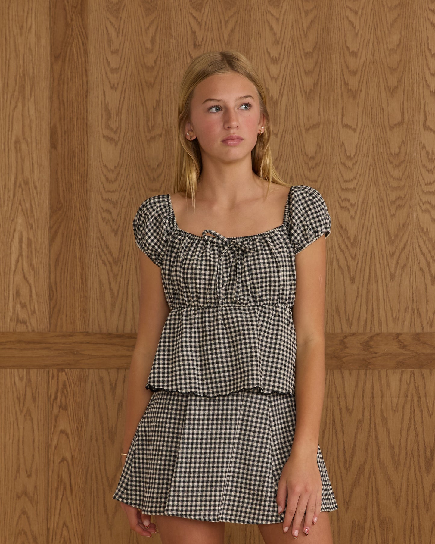 Rylan Top || Black Gingham - Rylee + Cru | Kids Clothes | Trendy Baby Clothes | Modern Infant Outfits |