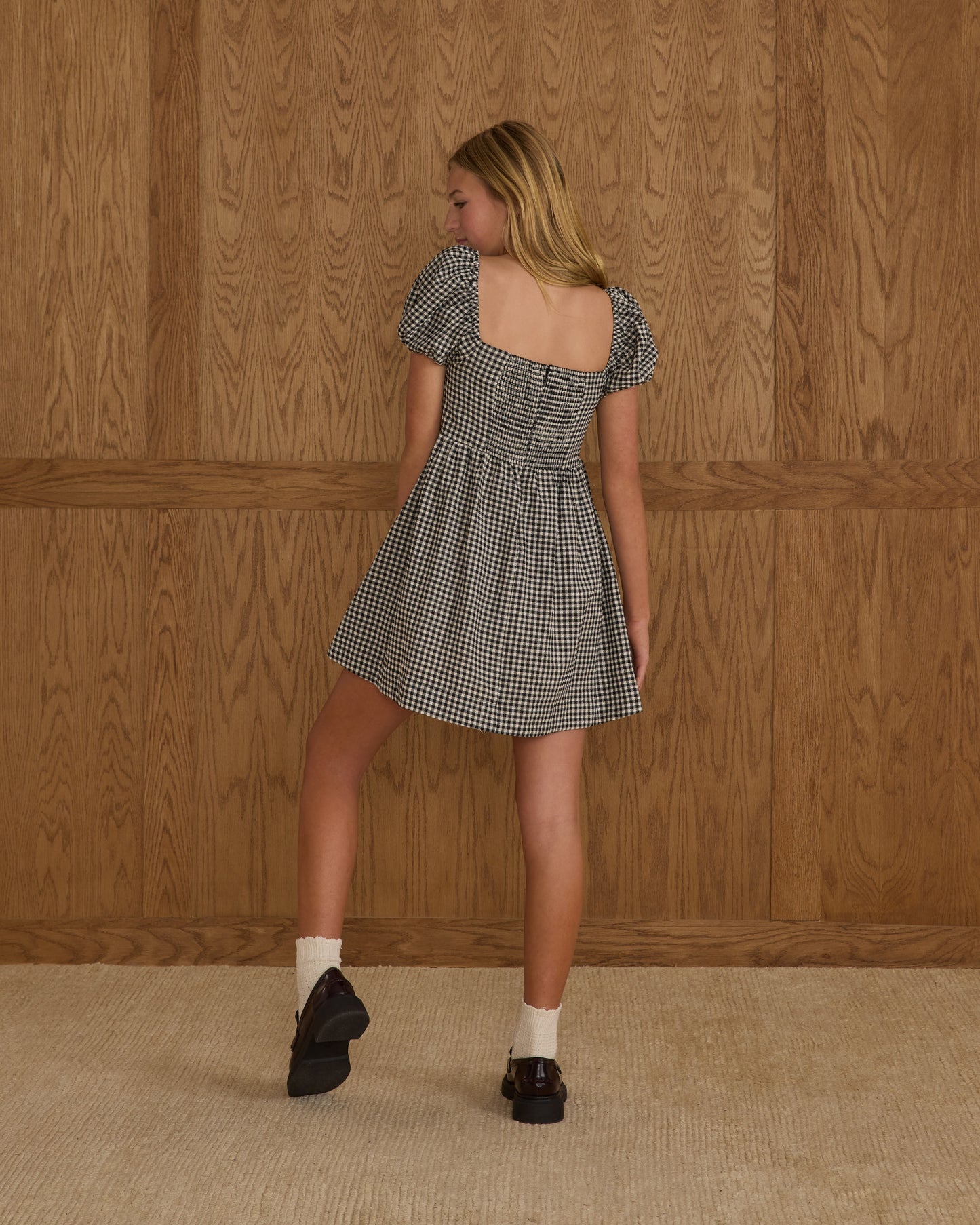 Axel Dress || Black Gingham - Rylee + Cru | Kids Clothes | Trendy Baby Clothes | Modern Infant Outfits |