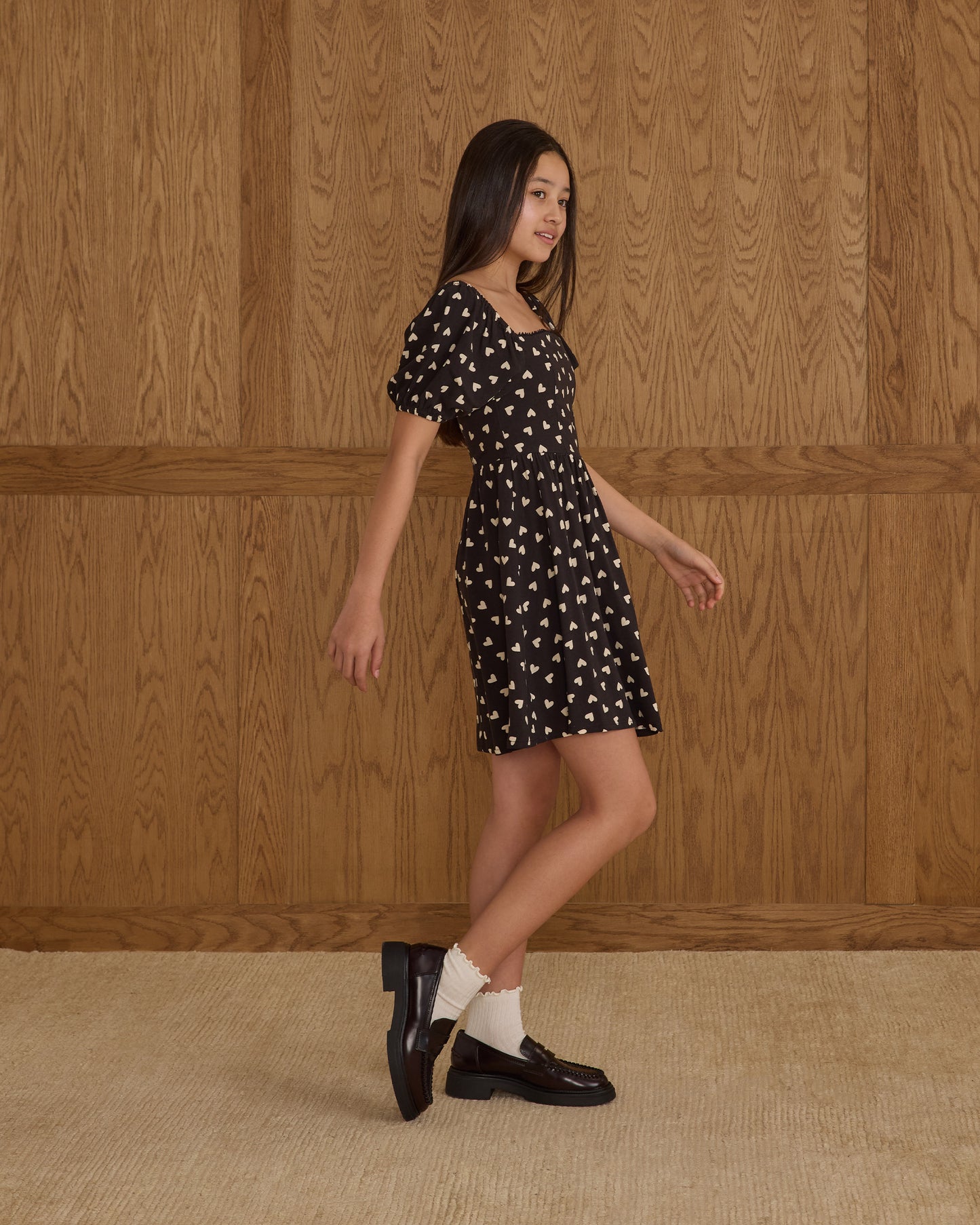 Axel Dress || Hearts - Rylee + Cru | Kids Clothes | Trendy Baby Clothes | Modern Infant Outfits |