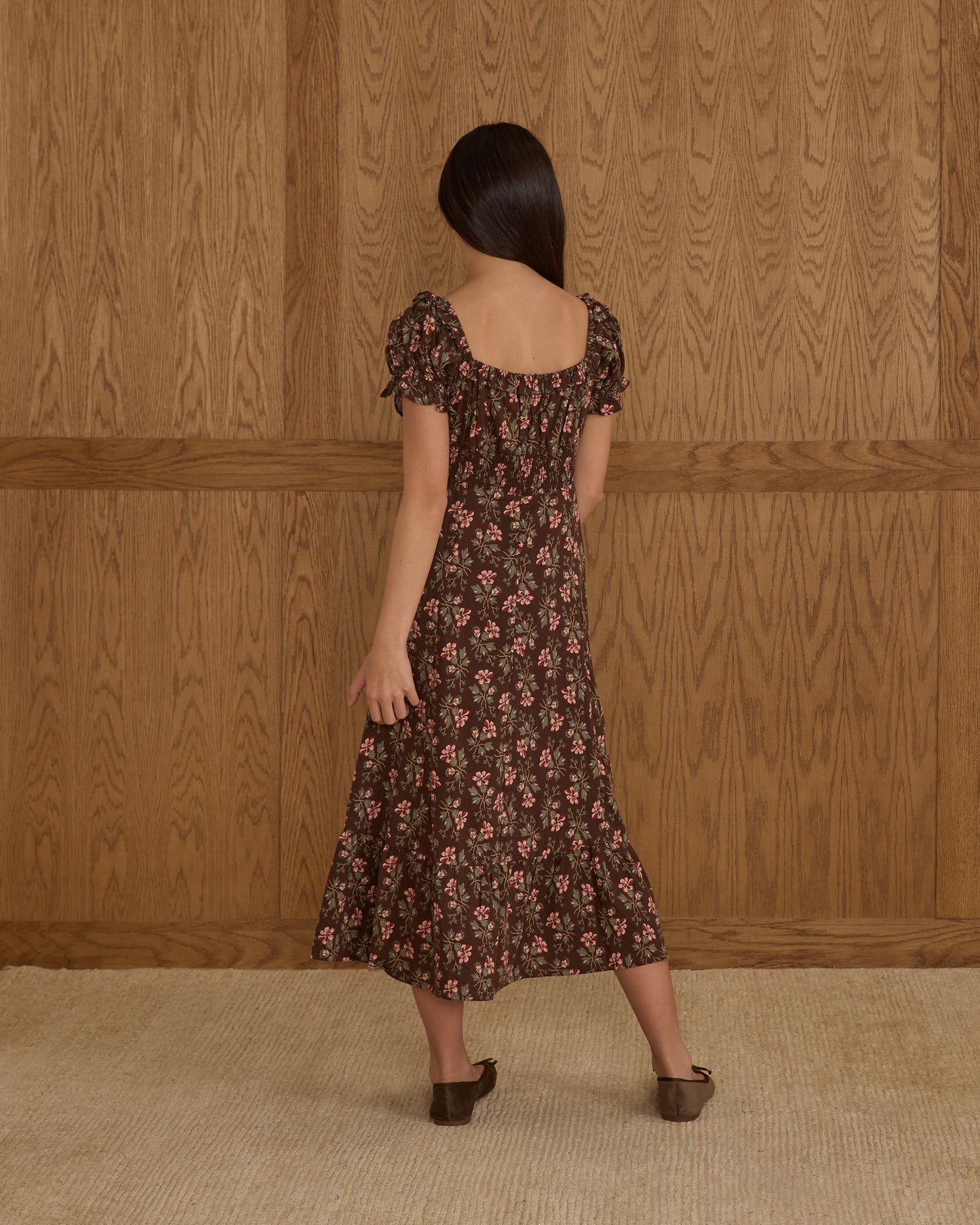 Lana Dress || Winter Floral - Rylee + Cru | Kids Clothes | Trendy Baby Clothes | Modern Infant Outfits |