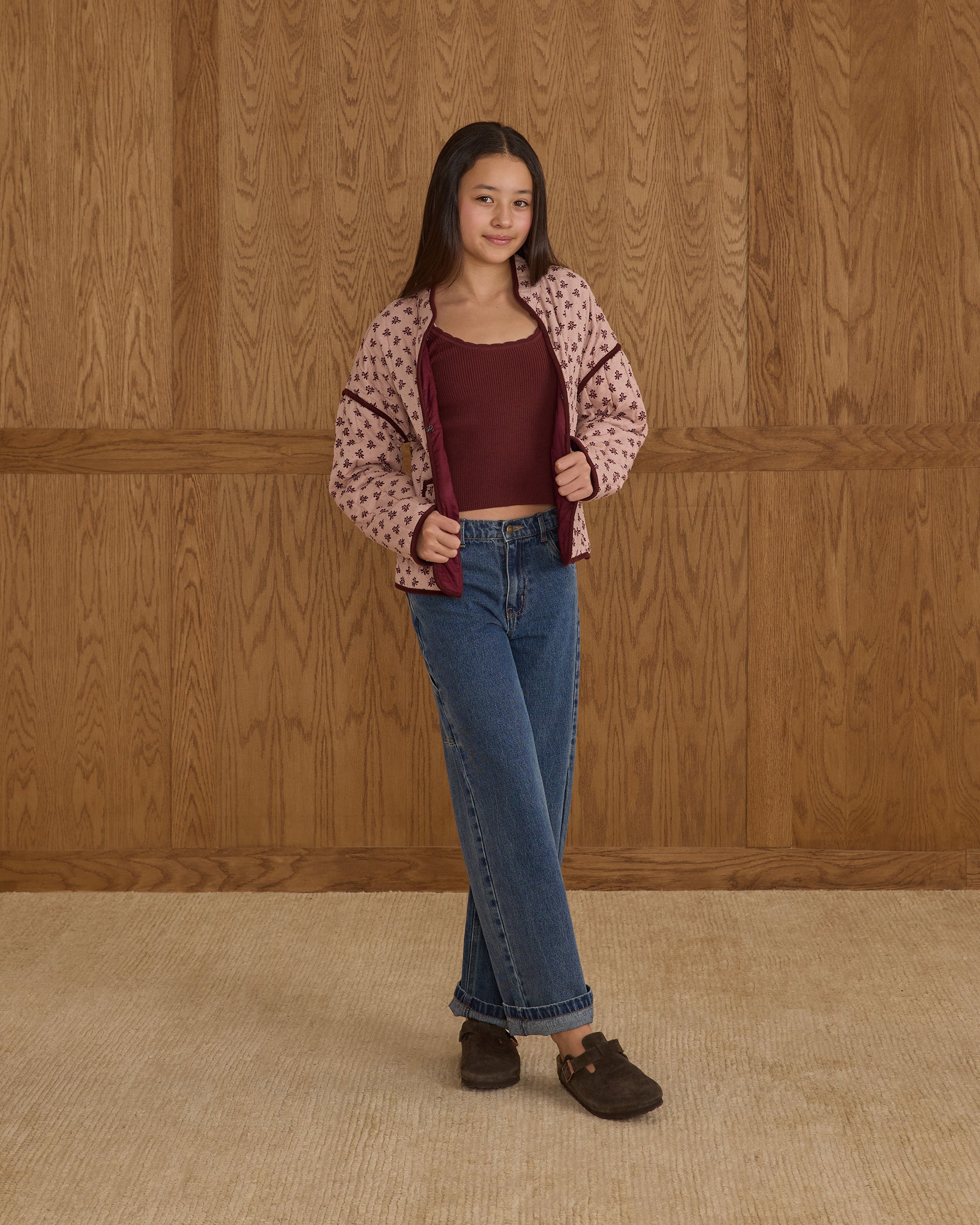 Quilted Jacket || Blush Fleur