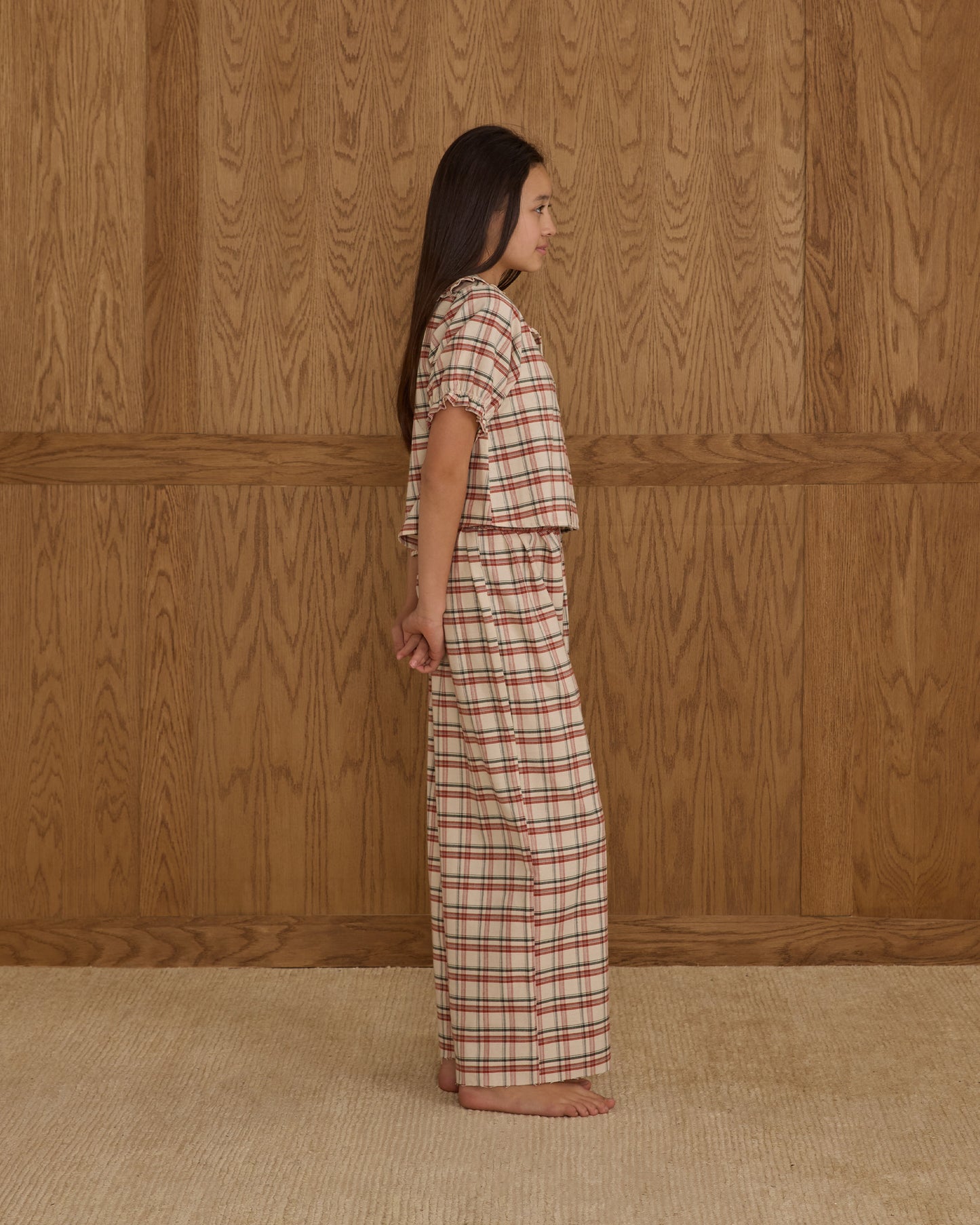 Ruffle Pajamas || Holiday Flannel - Rylee + Cru | Kids Clothes | Trendy Baby Clothes | Modern Infant Outfits |