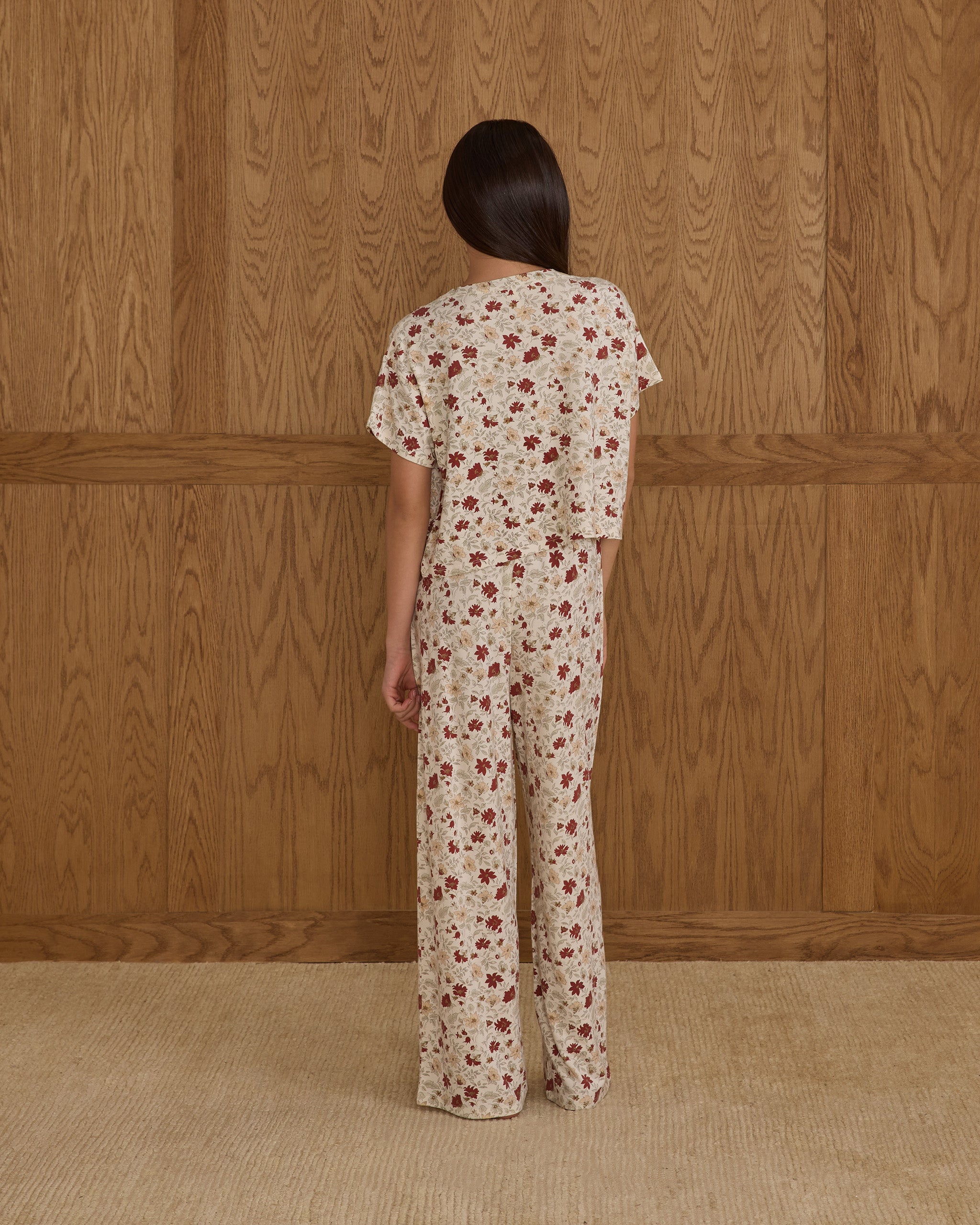 Ruthie Set || Holiday Floral - Rylee + Cru | Kids Clothes | Trendy Baby Clothes | Modern Infant Outfits |