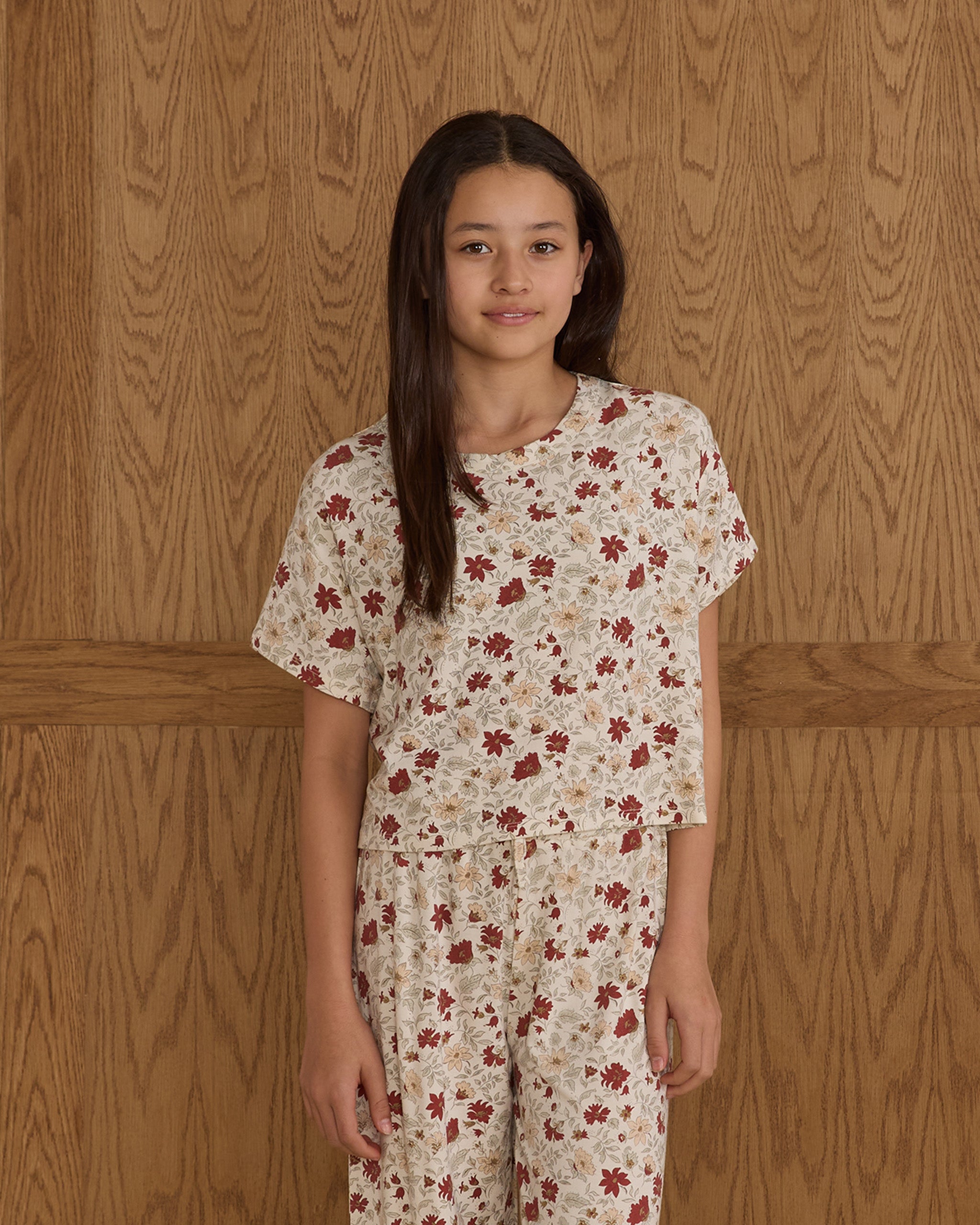 Ruthie Set || Holiday Floral - Rylee + Cru | Kids Clothes | Trendy Baby Clothes | Modern Infant Outfits |