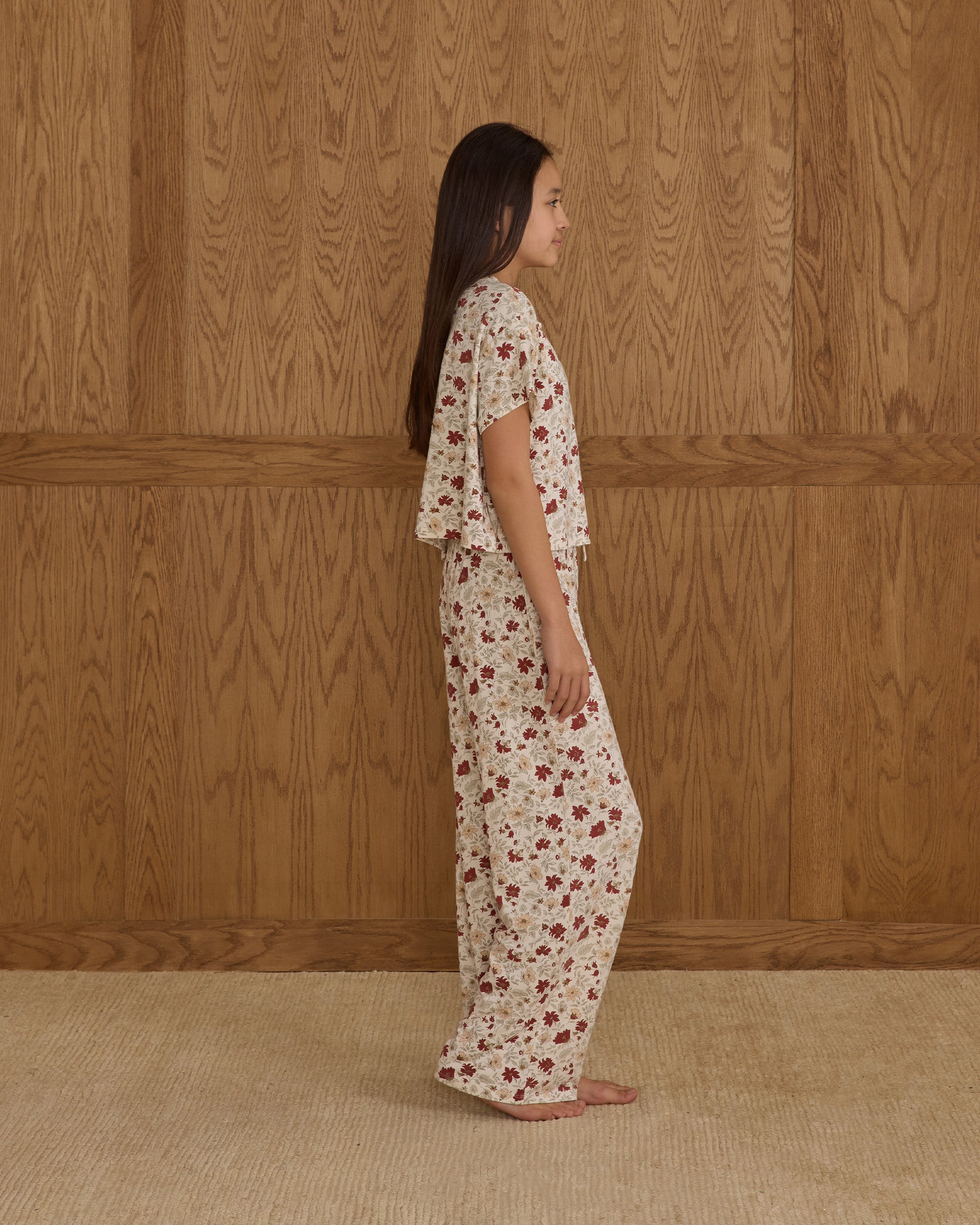 Ruthie Set || Holiday Floral - Rylee + Cru | Kids Clothes | Trendy Baby Clothes | Modern Infant Outfits |