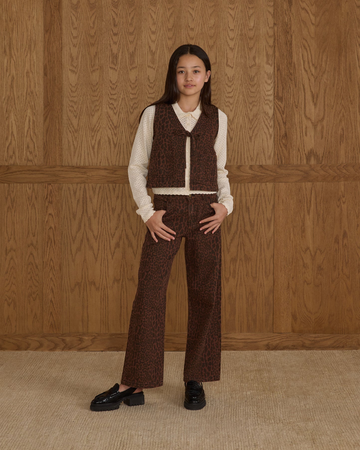 Utility Vest || Leopard - Rylee + Cru | Kids Clothes | Trendy Baby Clothes | Modern Infant Outfits |