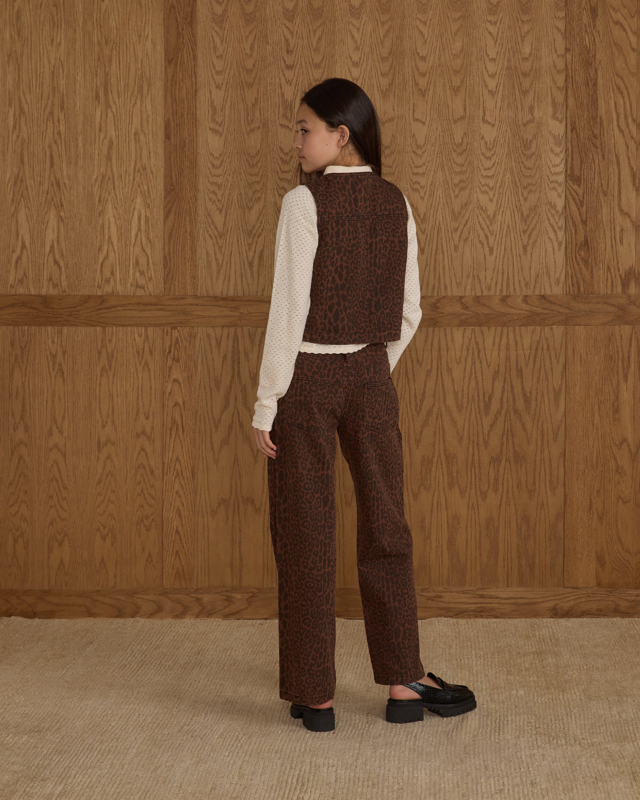 Utility Vest || Leopard - Rylee + Cru | Kids Clothes | Trendy Baby Clothes | Modern Infant Outfits |