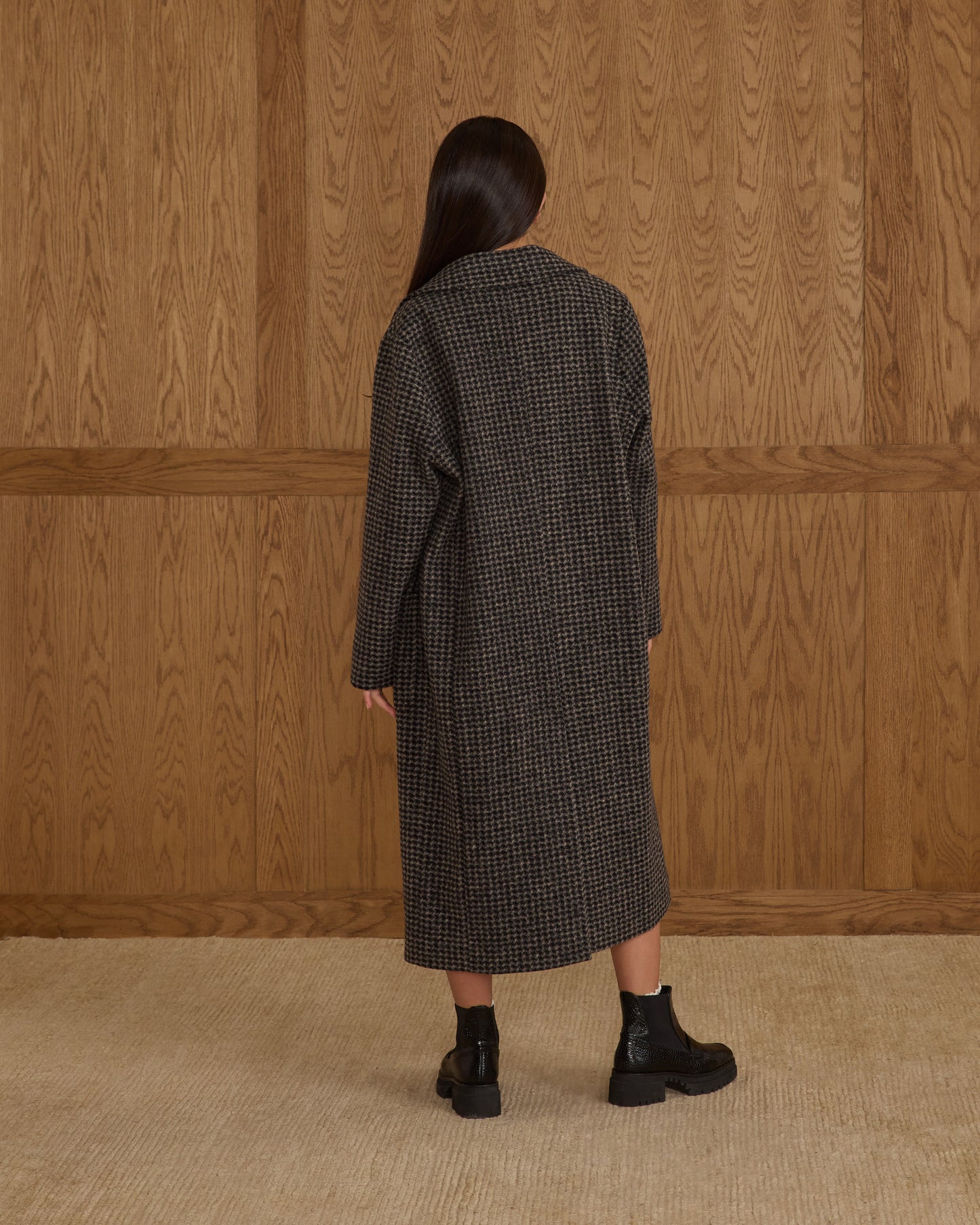 Longline Coat || Micro Check - Rylee + Cru | Kids Clothes | Trendy Baby Clothes | Modern Infant Outfits |