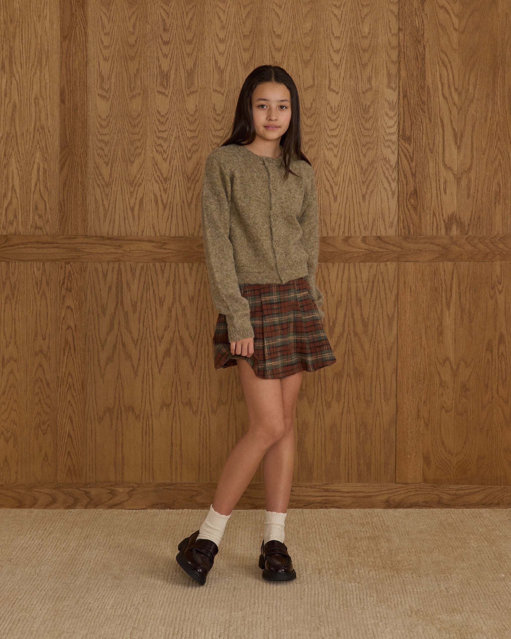 Fuzzy Cardigan || Evergreen - Rylee + Cru | Kids Clothes | Trendy Baby Clothes | Modern Infant Outfits |