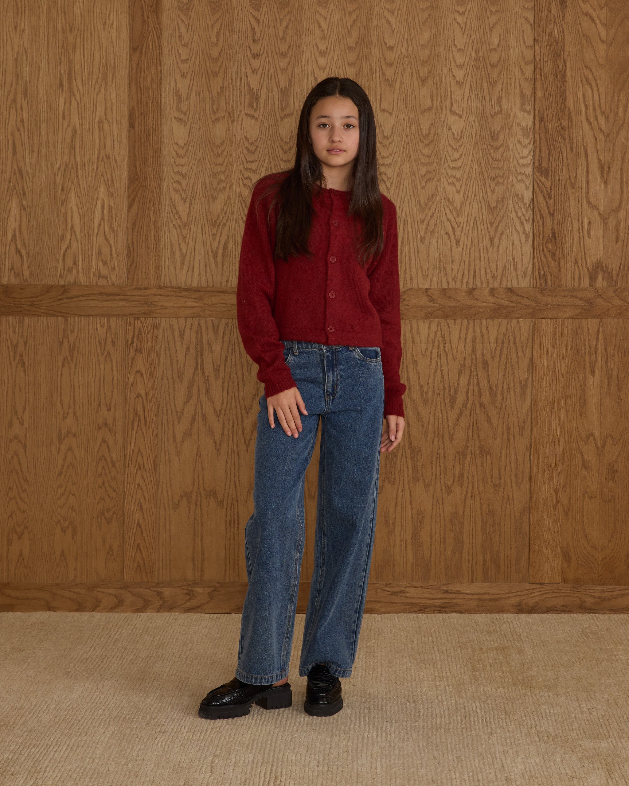 Fuzzy Cardigan || Ruby - Rylee + Cru | Kids Clothes | Trendy Baby Clothes | Modern Infant Outfits |