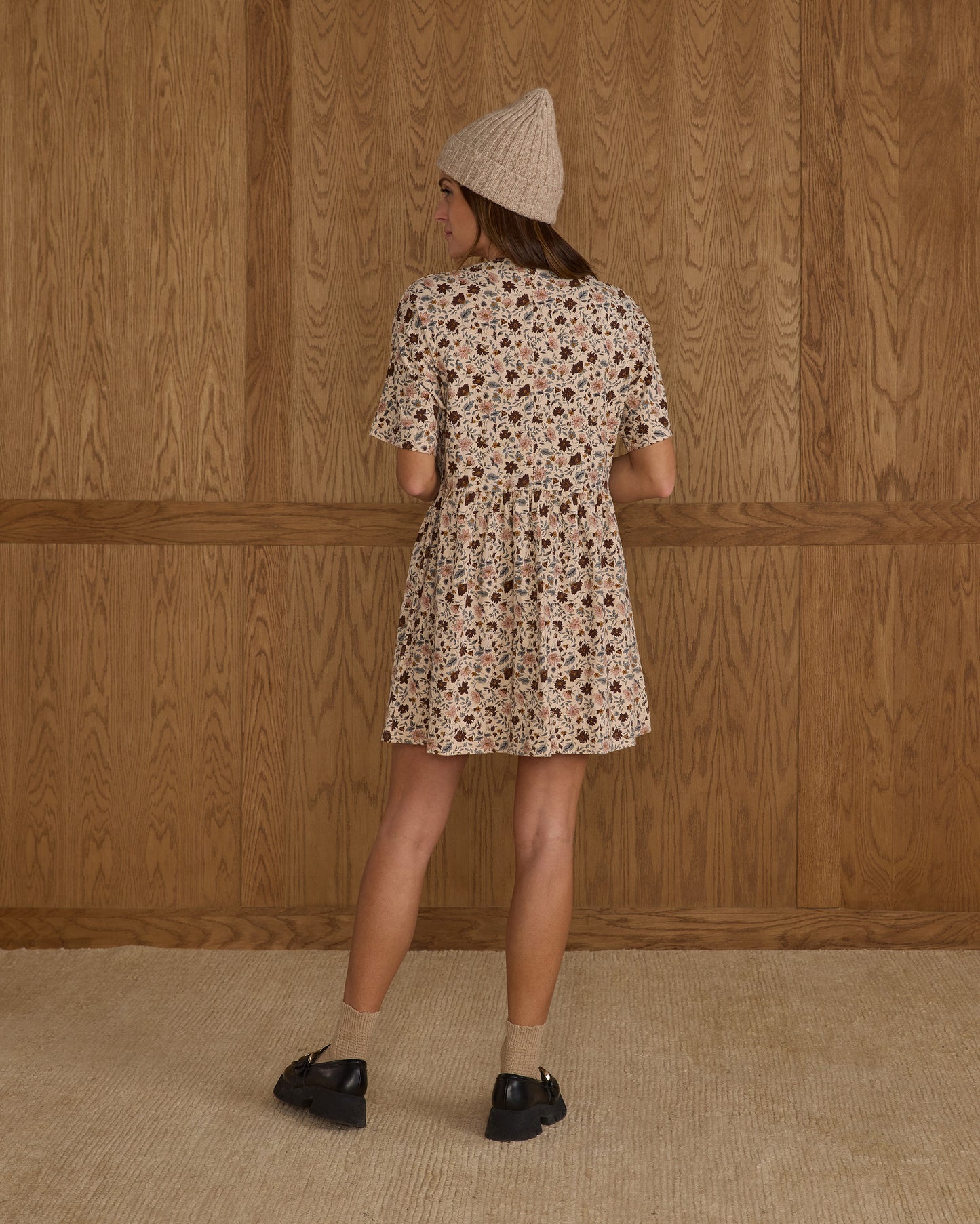 Button Jersey Mini Dress | Posy - Rylee + Cru | Kids Clothes | Trendy Baby Clothes | Modern Infant Outfits |