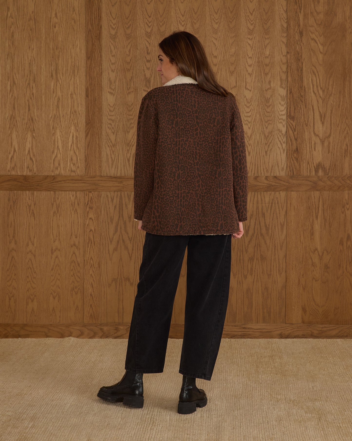 Long Chore Coat | Leopard - Rylee + Cru | Kids Clothes | Trendy Baby Clothes | Modern Infant Outfits |