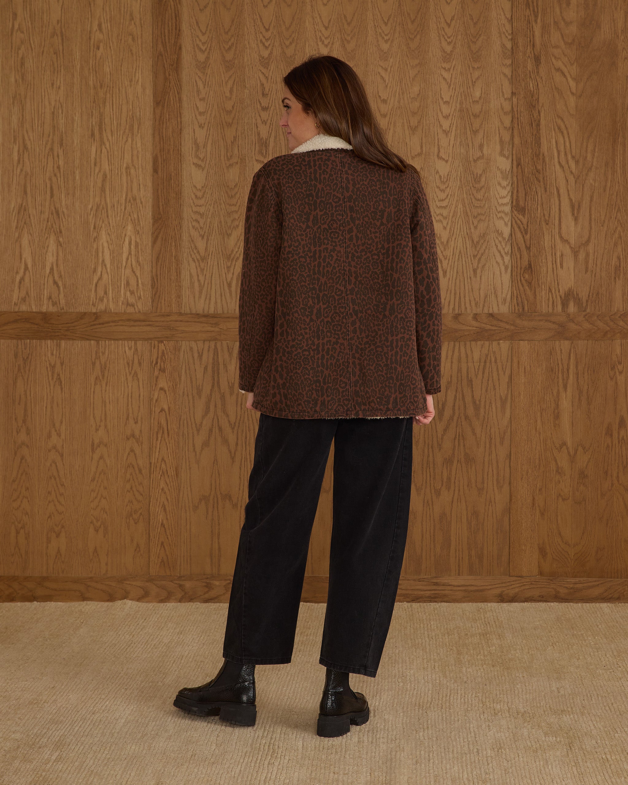 Long Chore Coat | Leopard - Rylee + Cru | Kids Clothes | Trendy Baby Clothes | Modern Infant Outfits |