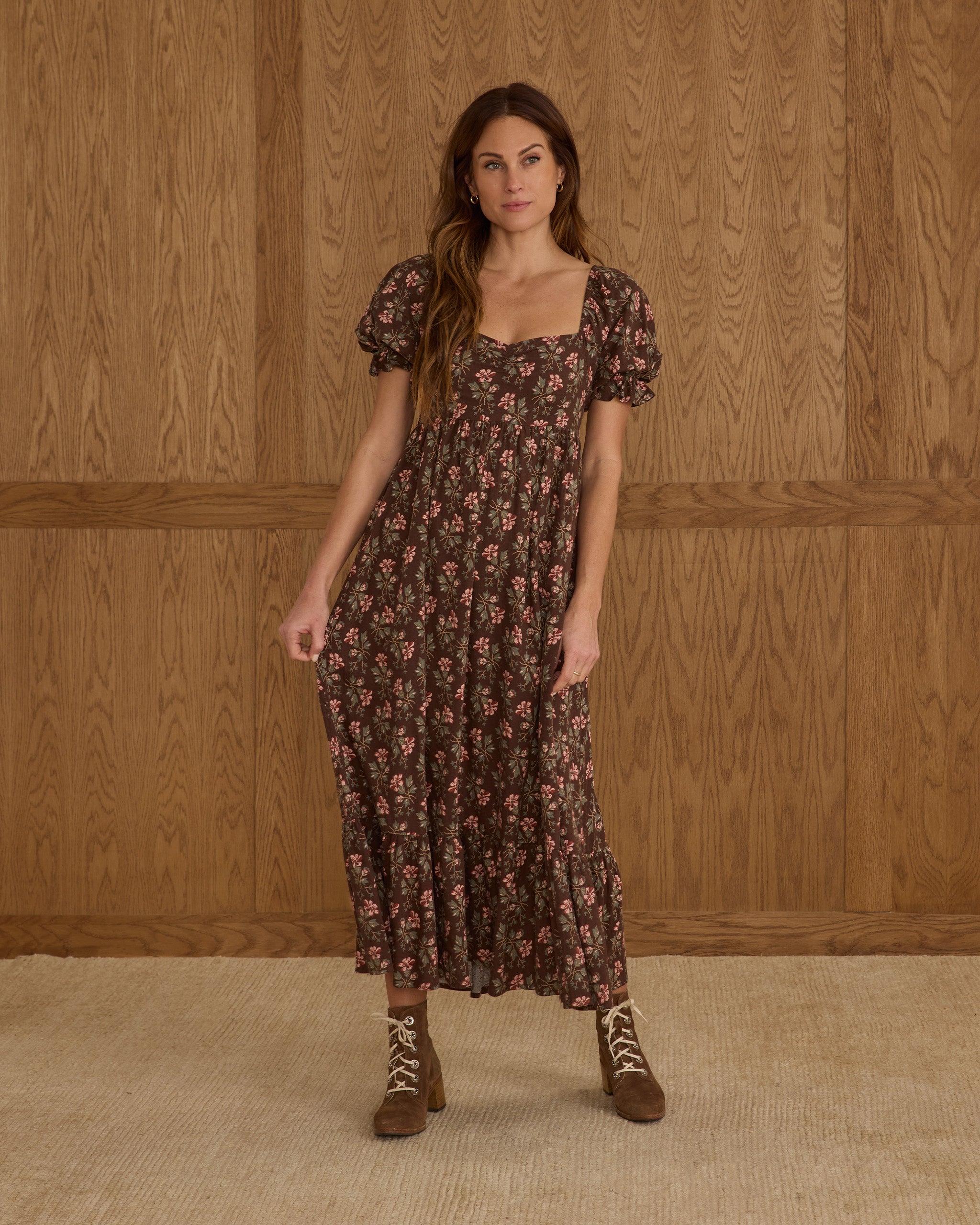 Chloe Dress | Winter Floral - Rylee + Cru | Kids Clothes | Trendy Baby Clothes | Modern Infant Outfits |