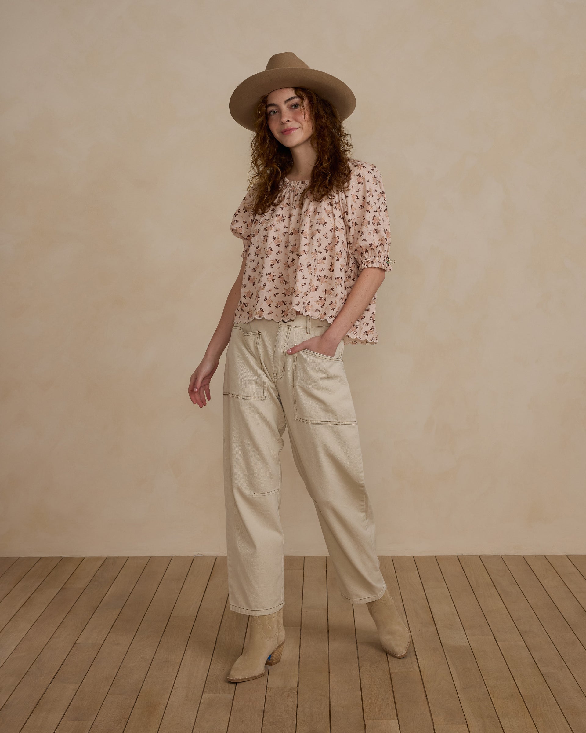 Rylee + Cru Ruffle Tiered Midi - Posy