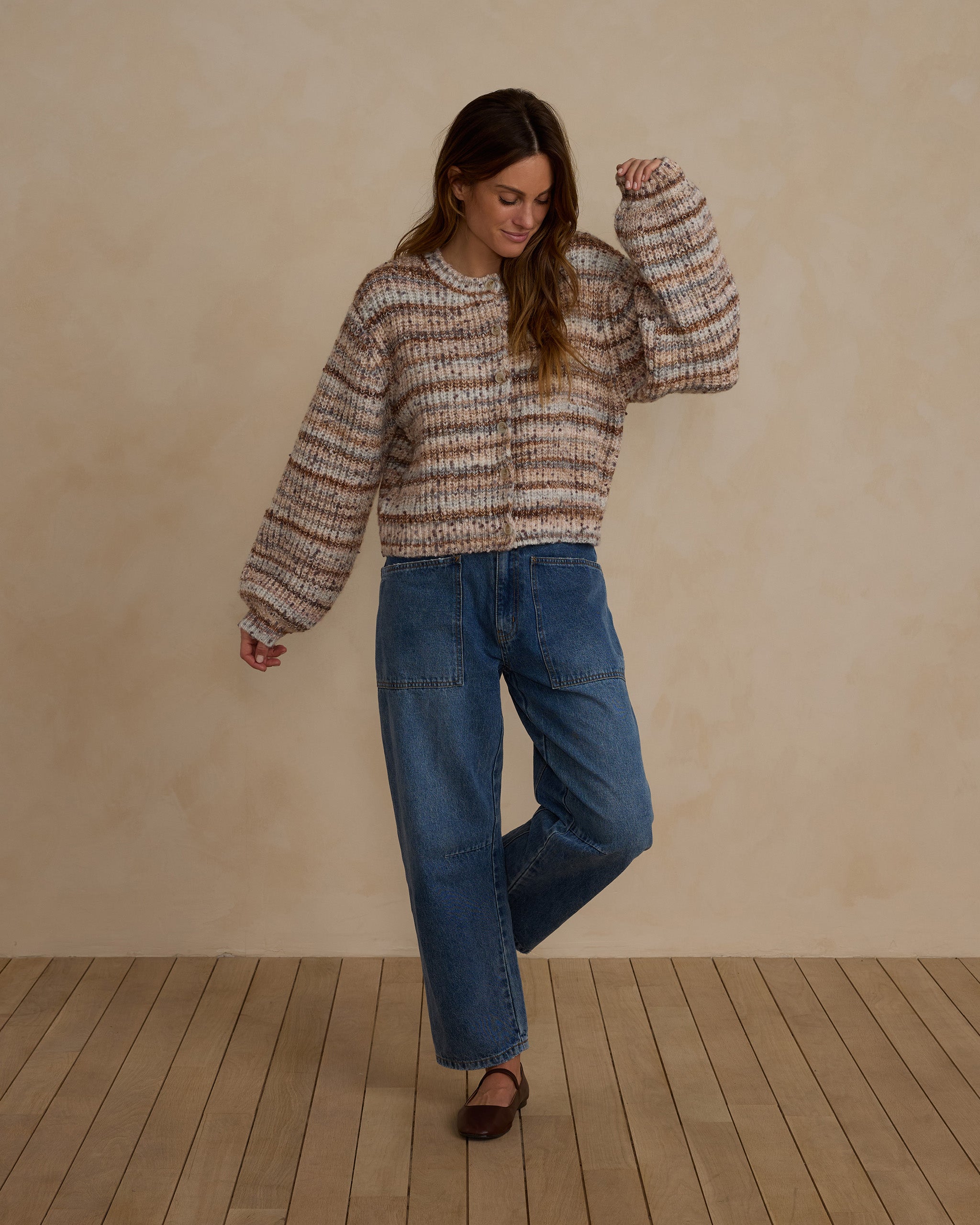 Cheyenne Cardigan | Blue Multi-Stripe