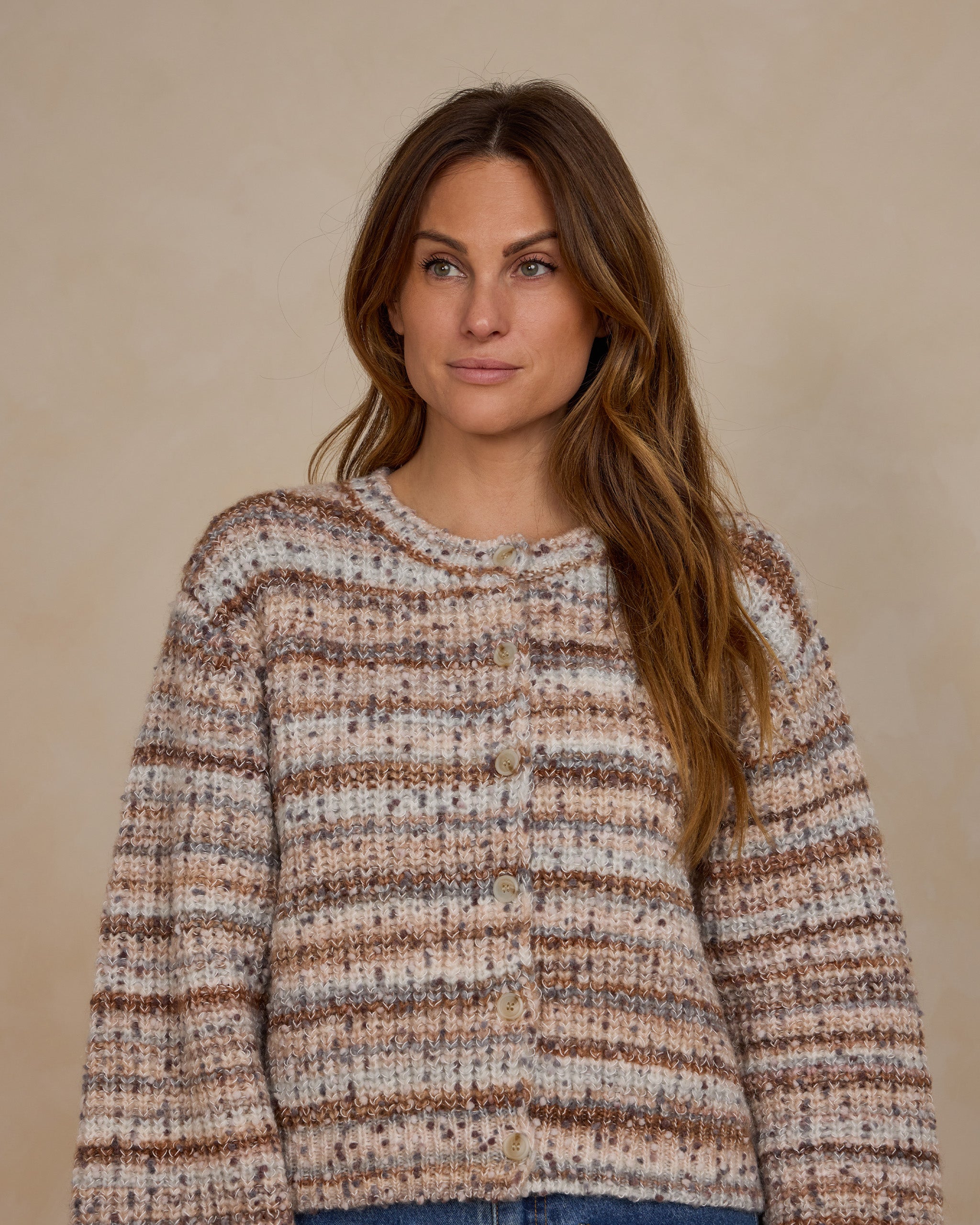 Cheyenne Cardigan | Blue Multi-Stripe