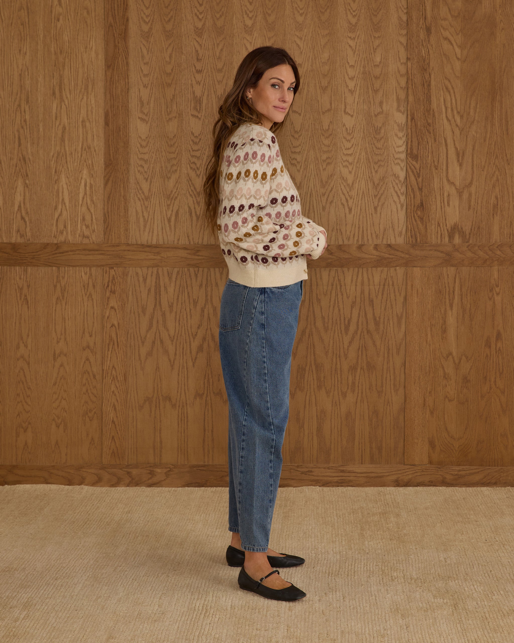 Cheyenne Cardigan | Floral Jacquard - Rylee + Cru | Kids Clothes | Trendy Baby Clothes | Modern Infant Outfits |