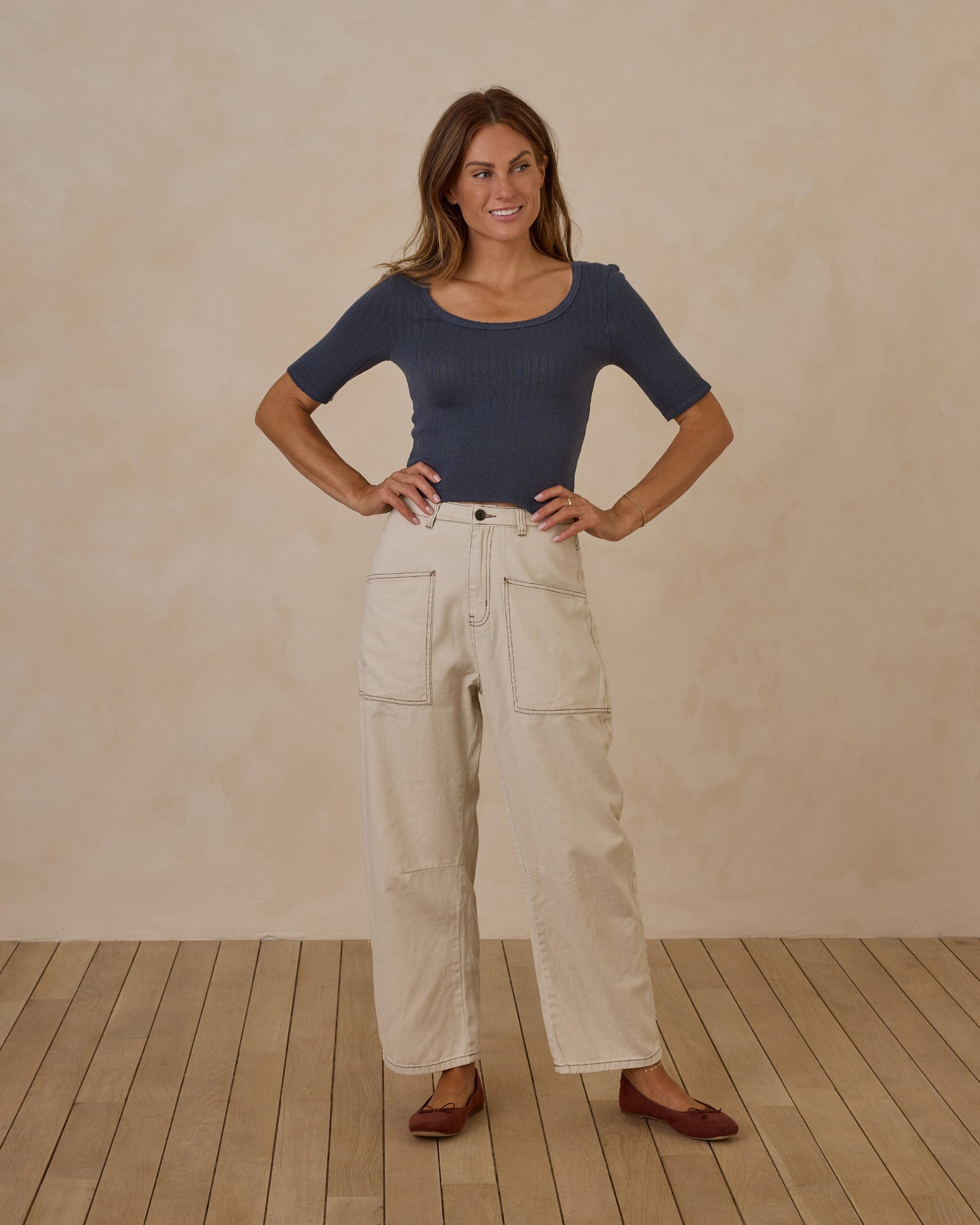 Barrel Pant | Natural