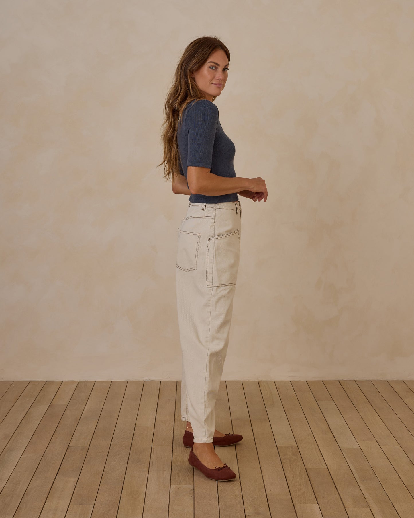 Barrel Pant | Natural