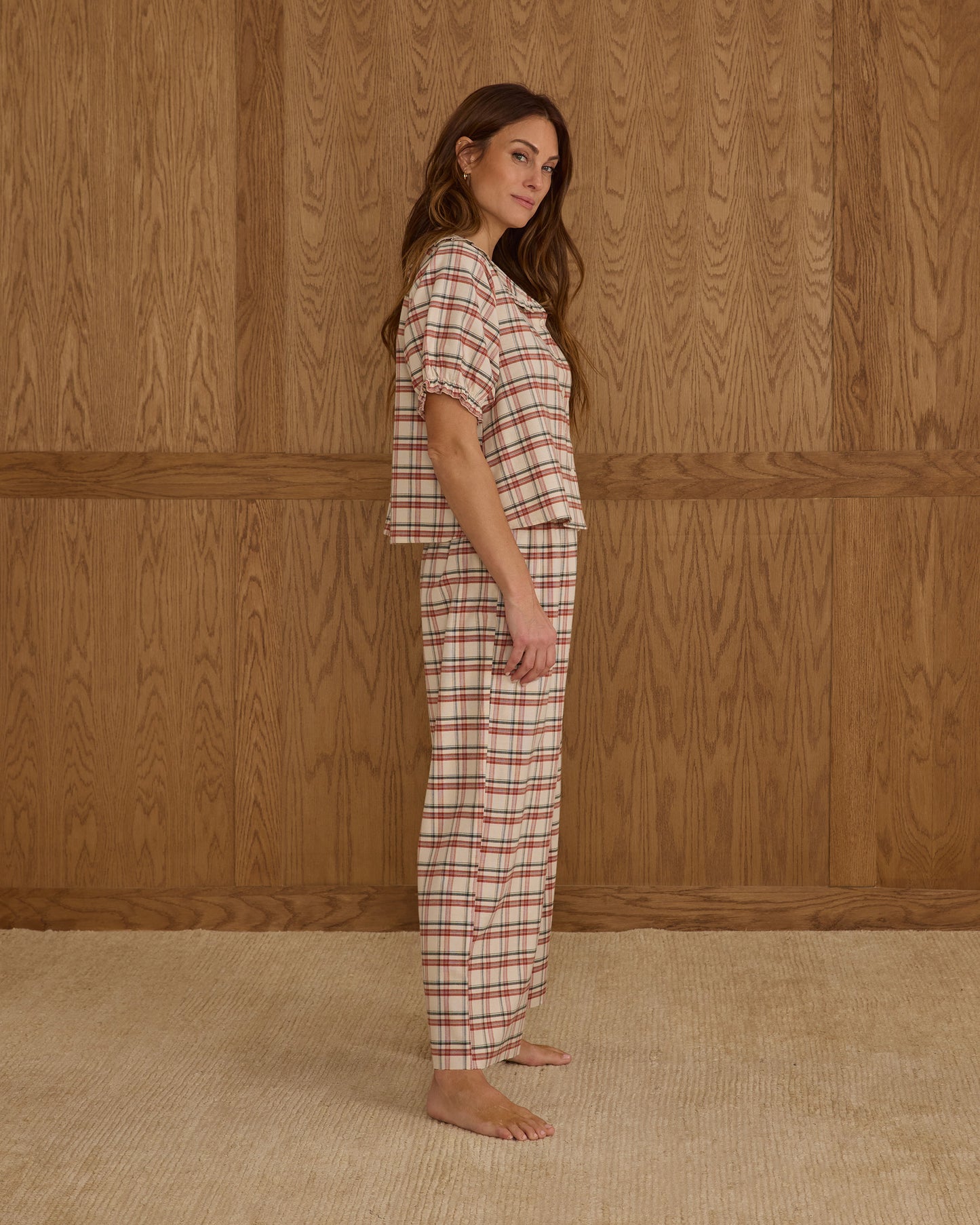 Ruffle Pajamas | Holiday Flannel - Rylee + Cru | Kids Clothes | Trendy Baby Clothes | Modern Infant Outfits |