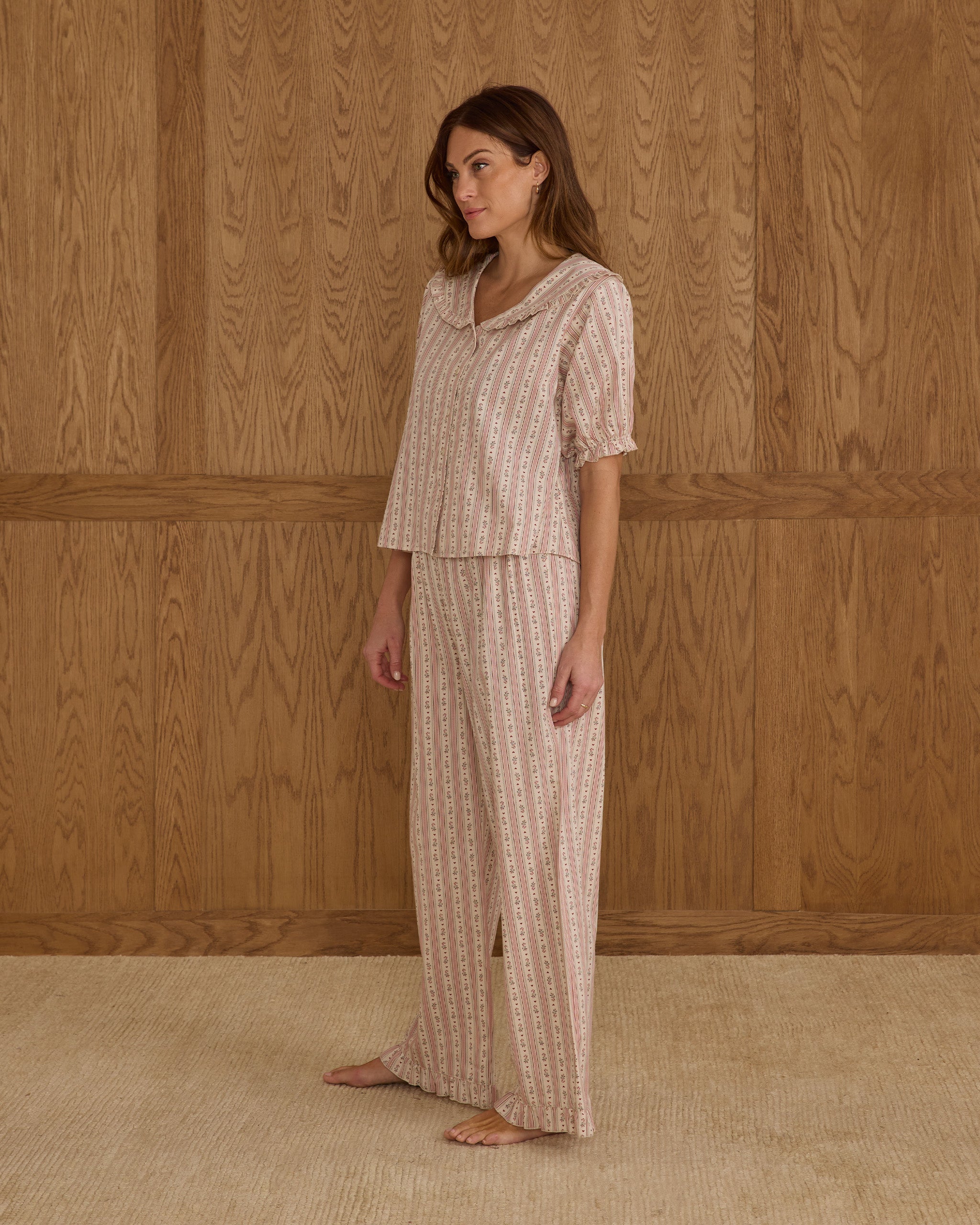 Ruffle Pajamas | Candy Cane Stripe - Rylee + Cru | Kids Clothes | Trendy Baby Clothes | Modern Infant Outfits |