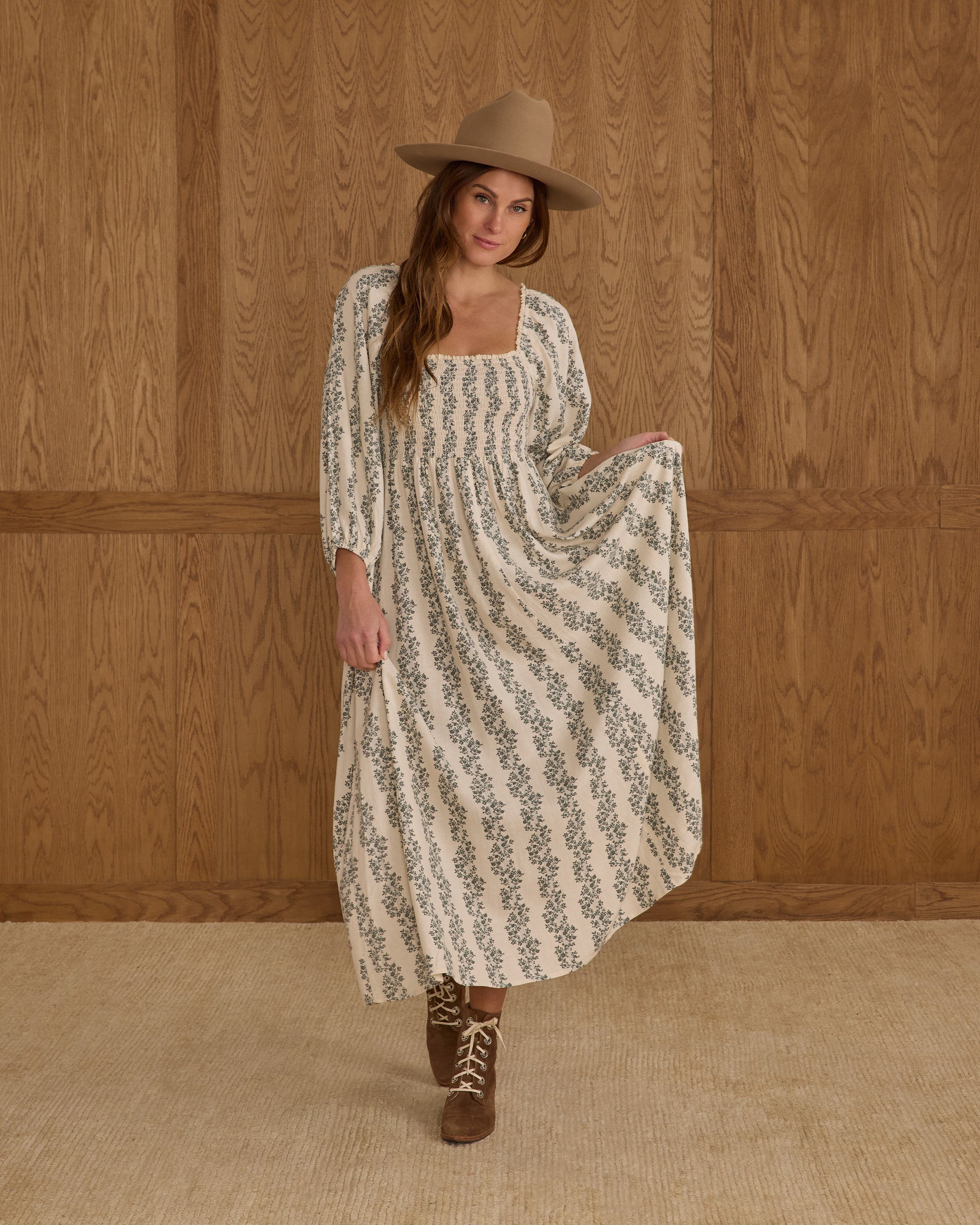 Della Dress | Green Vines - Rylee + Cru | Kids Clothes | Trendy Baby Clothes | Modern Infant Outfits |