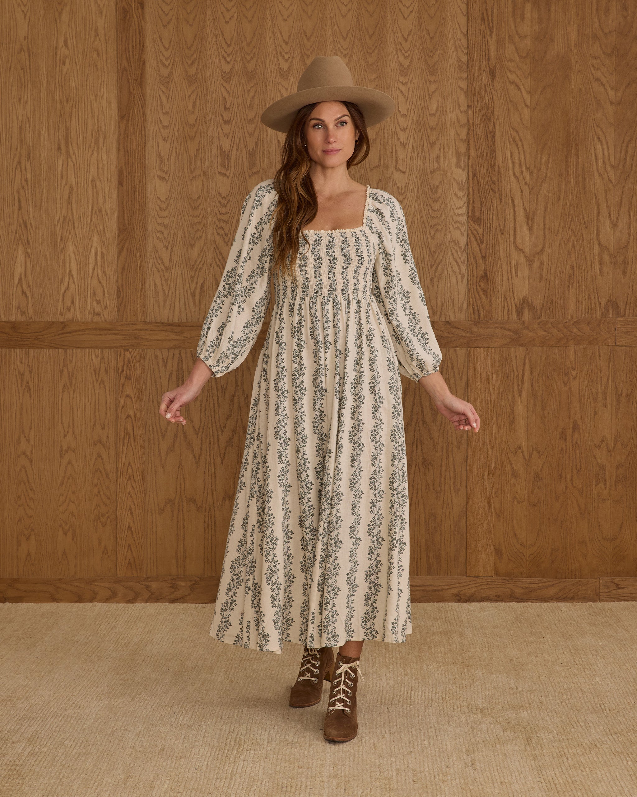 Della Dress | Green Vines - Rylee + Cru | Kids Clothes | Trendy Baby Clothes | Modern Infant Outfits |