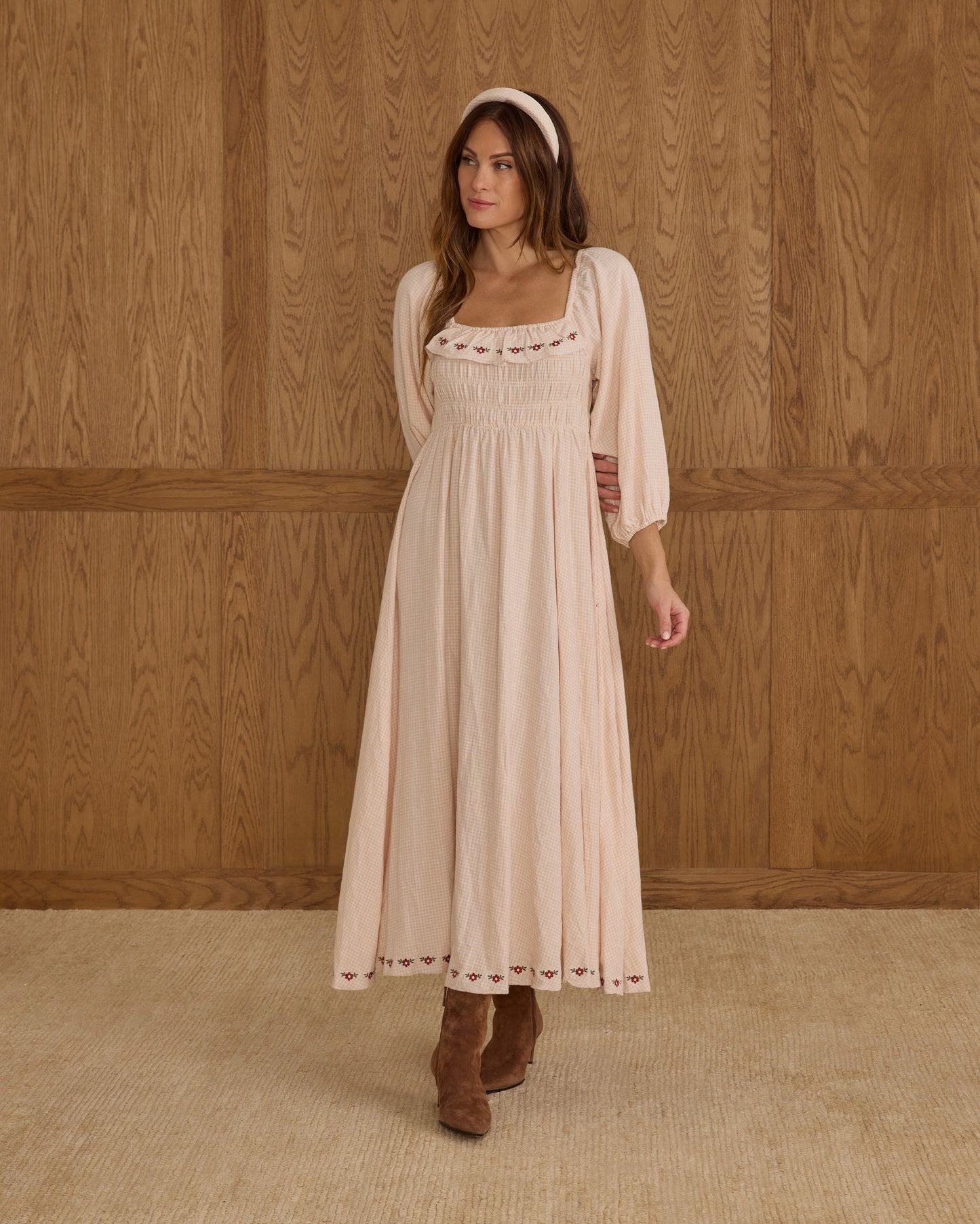 Magnolia Dress | Petal Gingham - Rylee + Cru | Kids Clothes | Trendy Baby Clothes | Modern Infant Outfits |