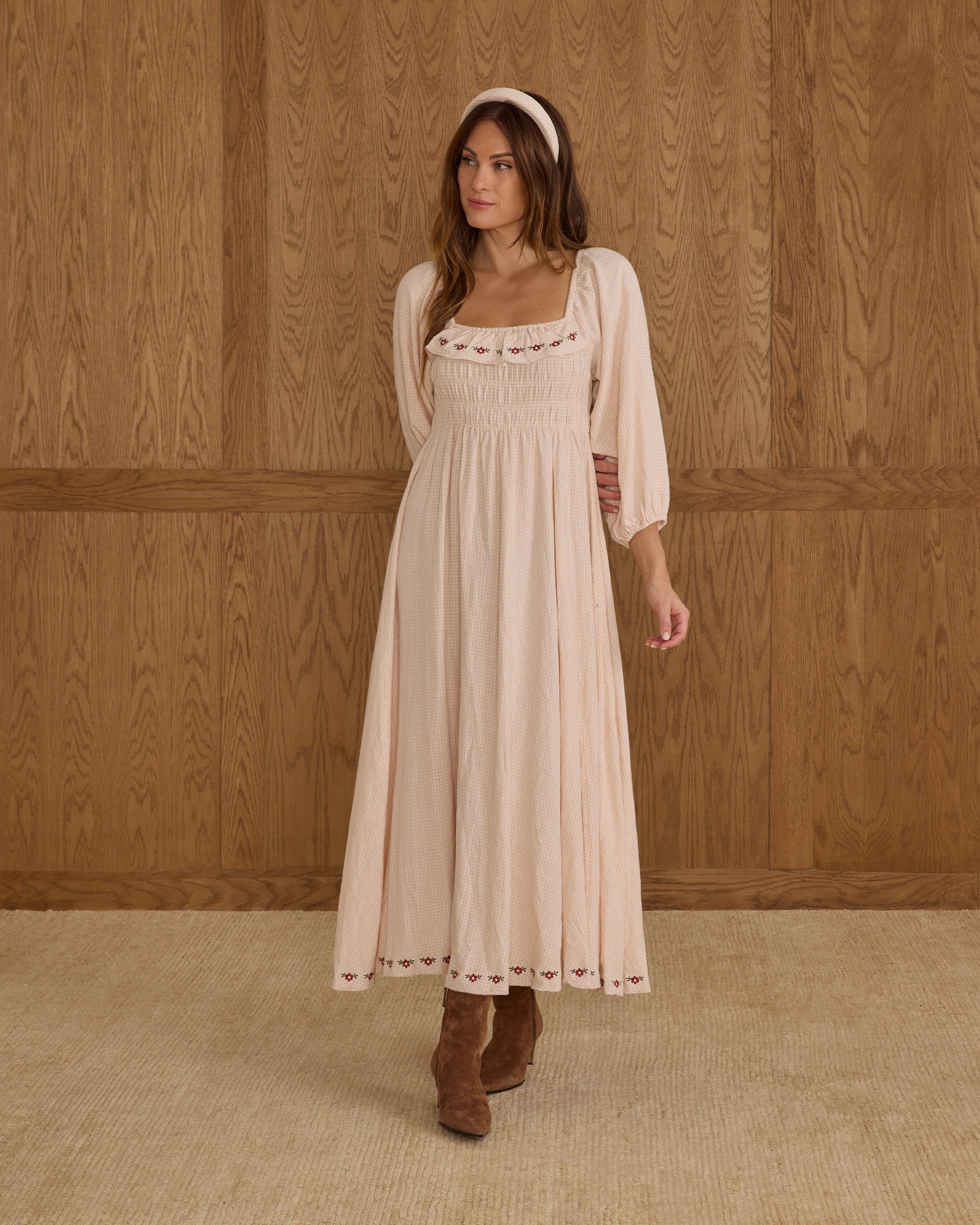 Magnolia Dress | Petal Gingham - Rylee + Cru | Kids Clothes | Trendy Baby Clothes | Modern Infant Outfits |