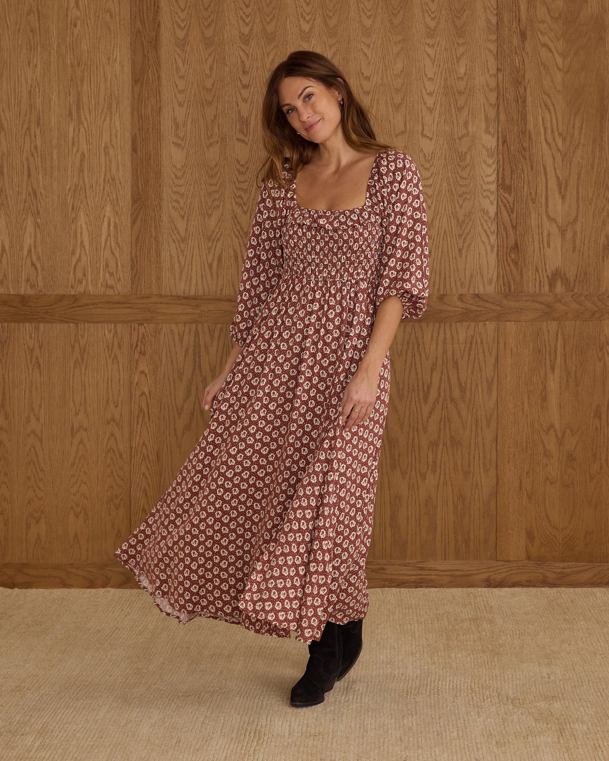 Magnolia Dress | Ruby Fleur - Rylee + Cru | Kids Clothes | Trendy Baby Clothes | Modern Infant Outfits |