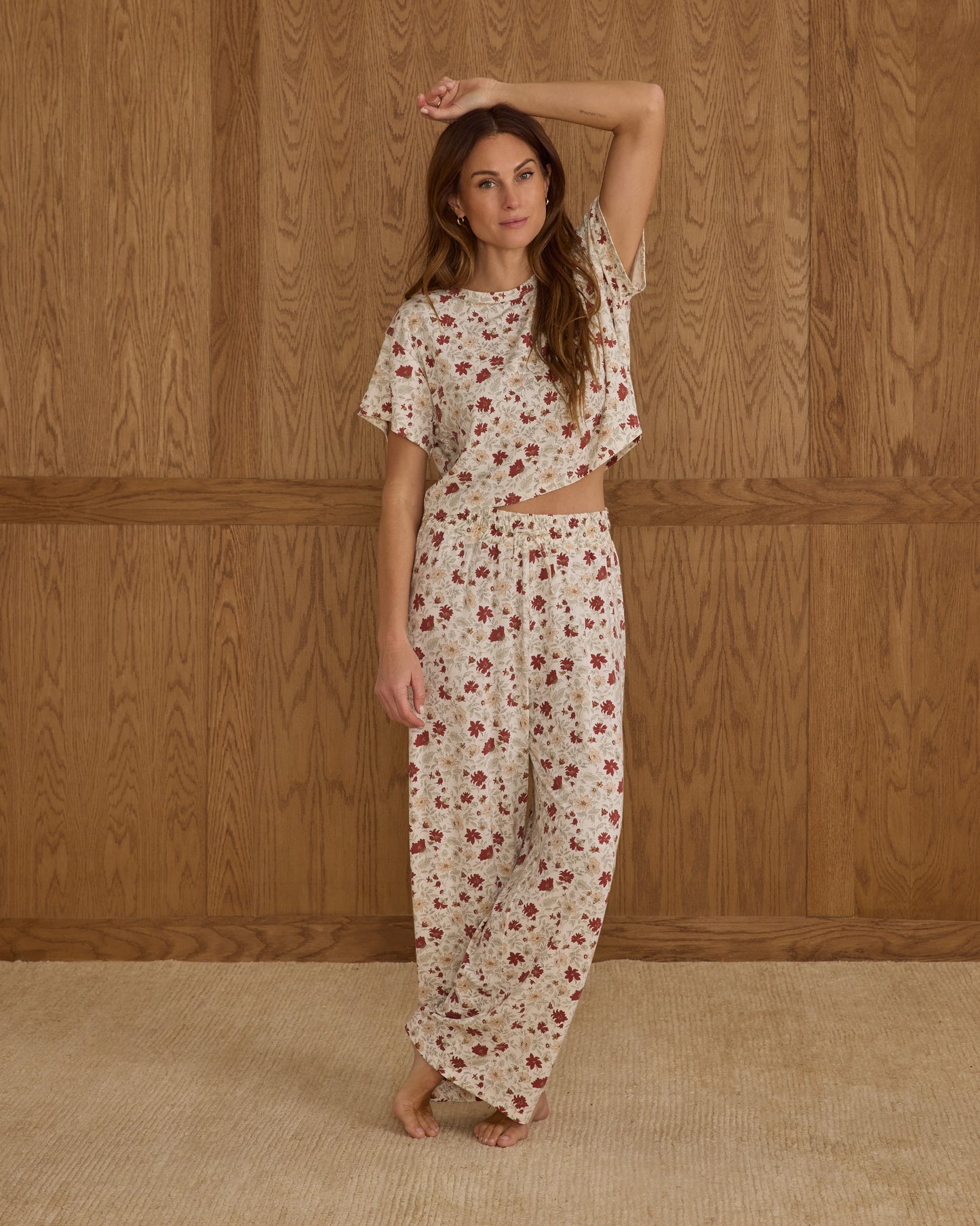 Ruthie Set | Holiday Floral - Rylee + Cru | Kids Clothes | Trendy Baby Clothes | Modern Infant Outfits |