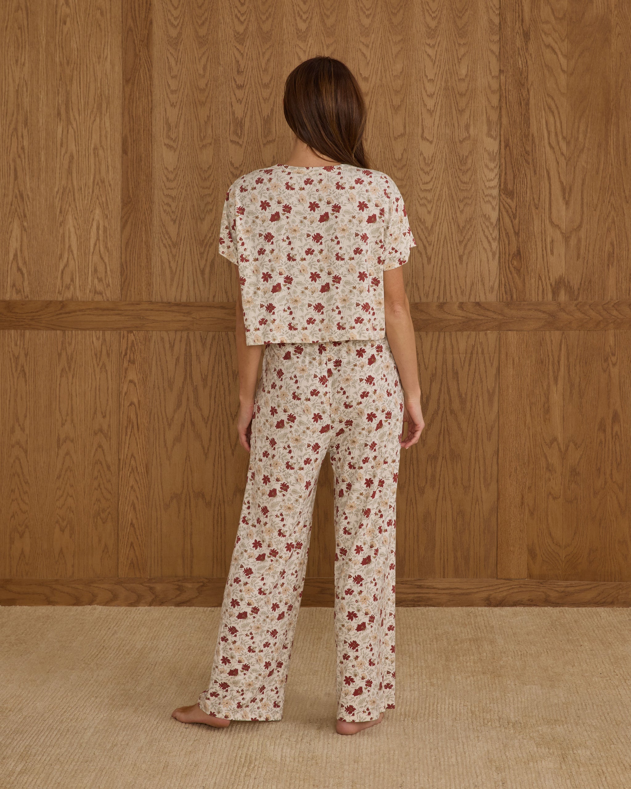 Ruthie Set | Holiday Floral - Rylee + Cru | Kids Clothes | Trendy Baby Clothes | Modern Infant Outfits |