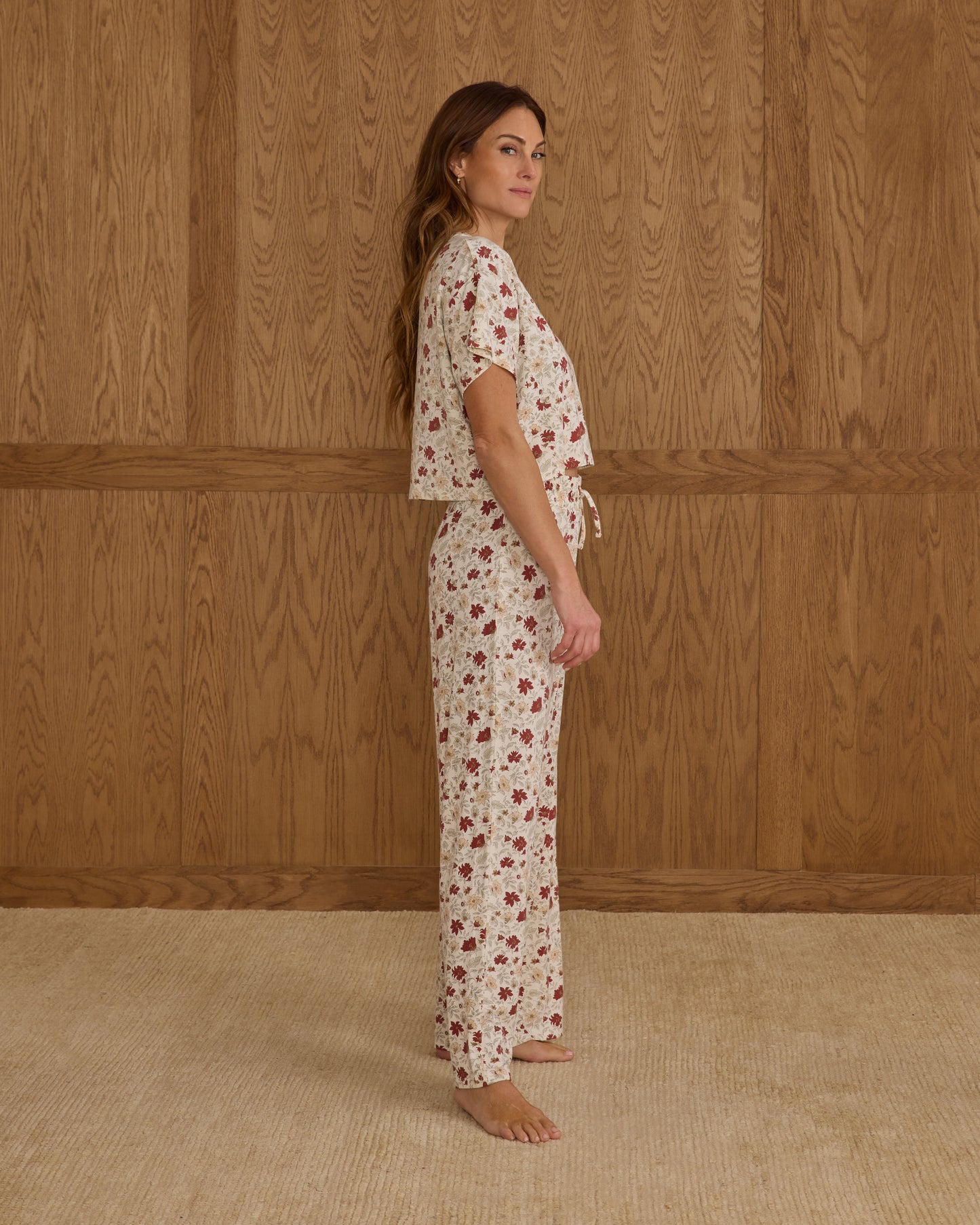 Ruthie Set | Holiday Floral - Rylee + Cru | Kids Clothes | Trendy Baby Clothes | Modern Infant Outfits |