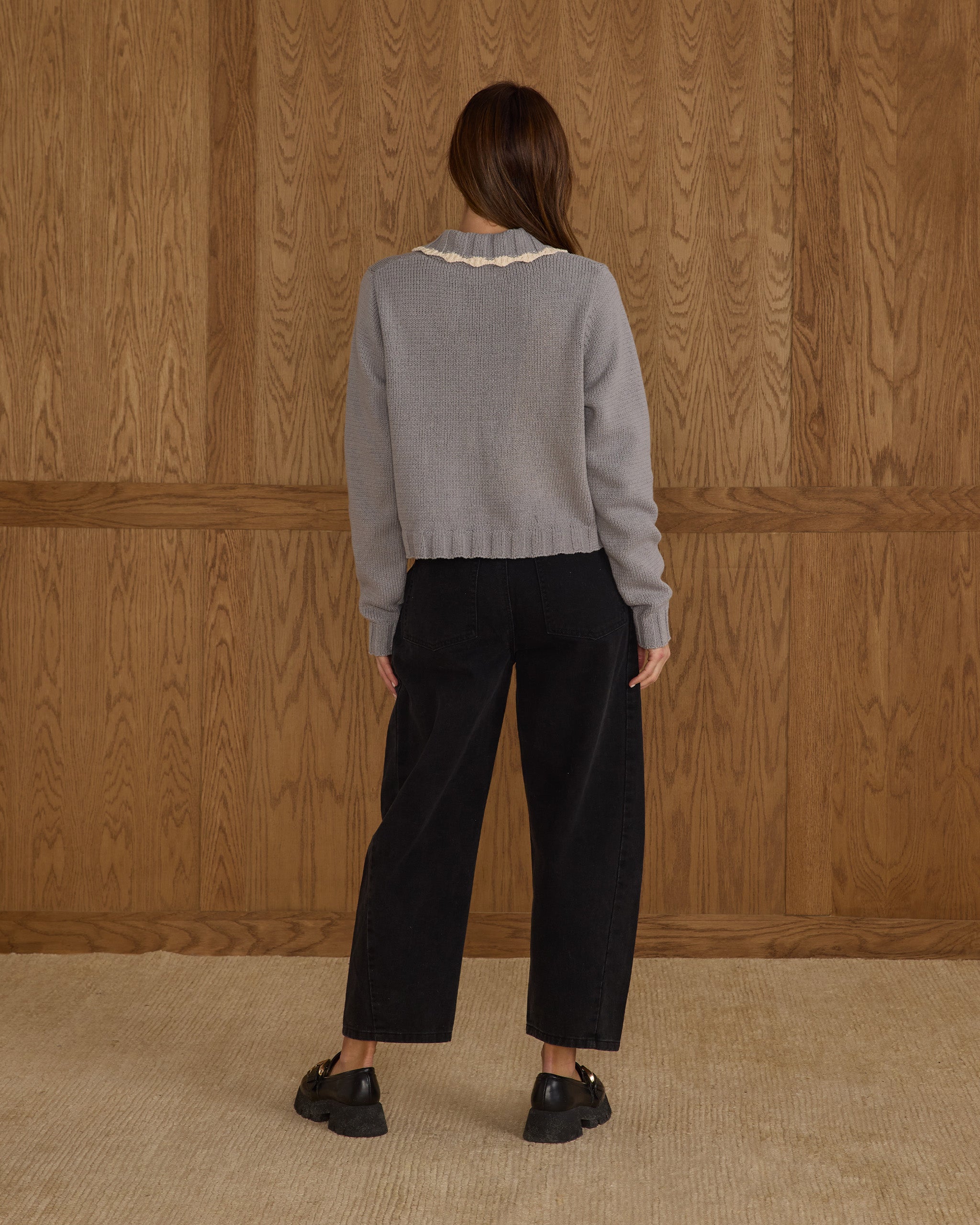 Collared Cardigan | Dusty Blue - Rylee + Cru | Kids Clothes | Trendy Baby Clothes | Modern Infant Outfits |