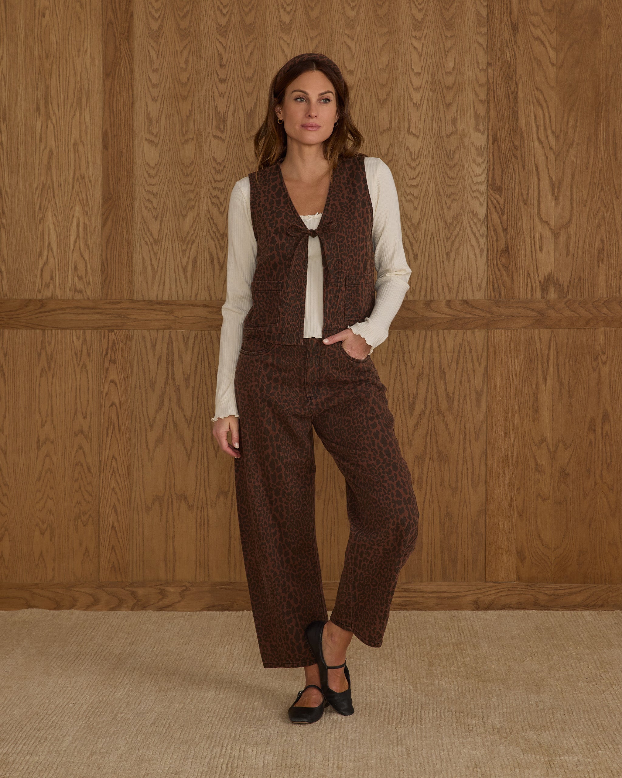 Utility Vest | Leopard - Rylee + Cru | Kids Clothes | Trendy Baby Clothes | Modern Infant Outfits |