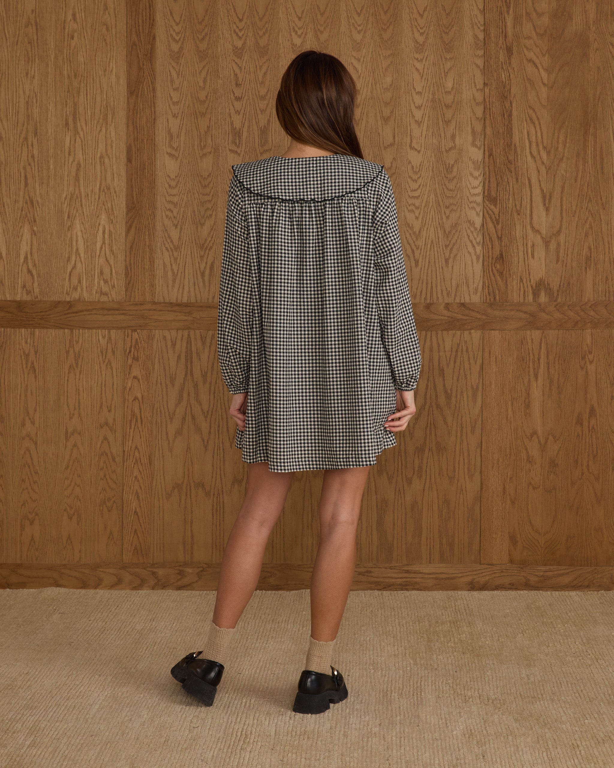 Mini Dress | Black Gingham - Rylee + Cru | Kids Clothes | Trendy Baby Clothes | Modern Infant Outfits |