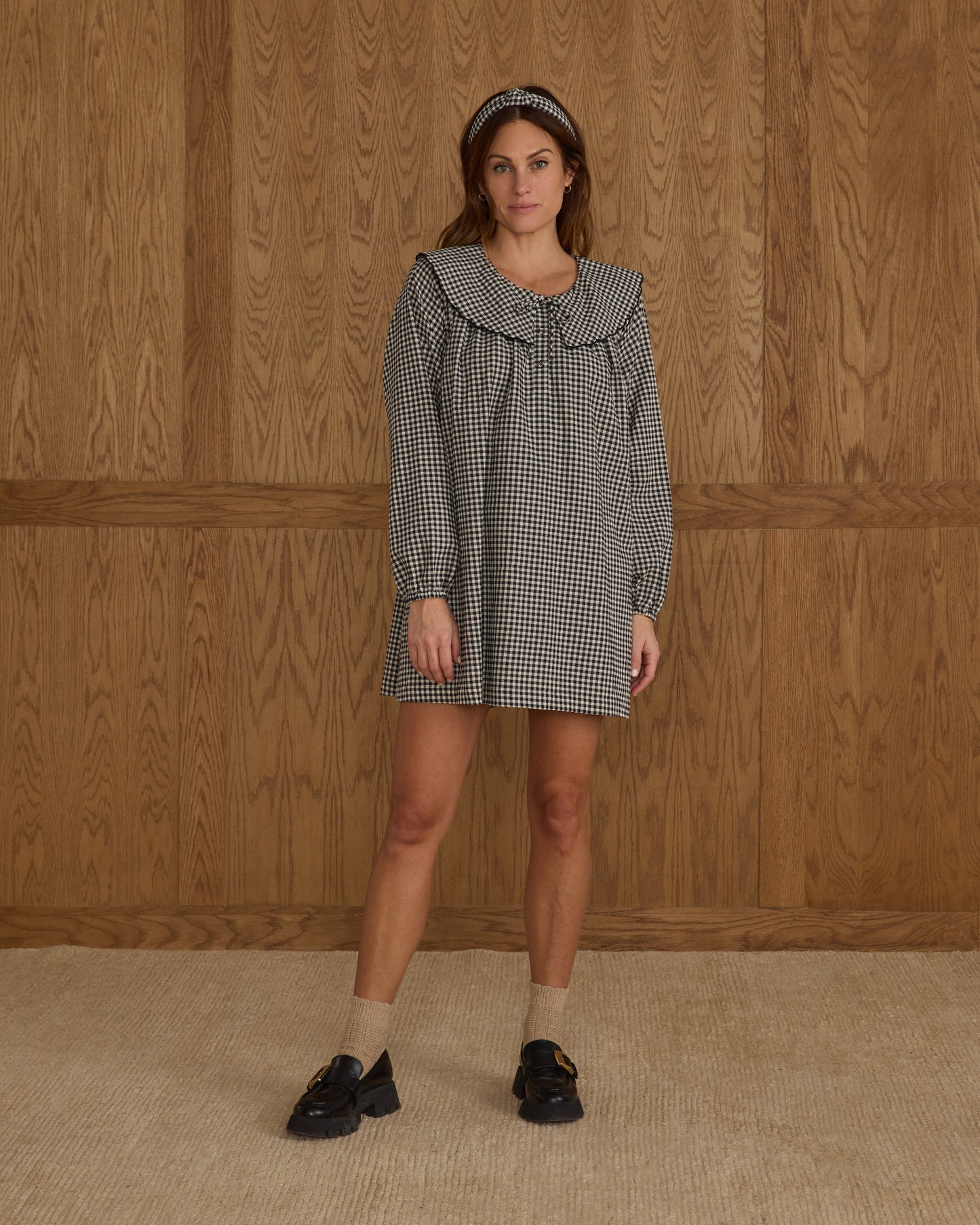 Mini Dress | Black Gingham - Rylee + Cru | Kids Clothes | Trendy Baby Clothes | Modern Infant Outfits |