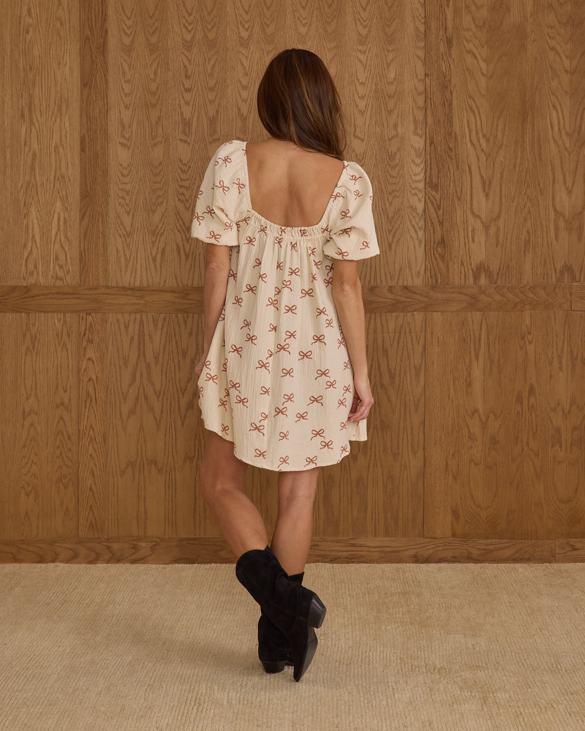 Sabrina Mini Dress | Ruby Bows - Rylee + Cru | Kids Clothes | Trendy Baby Clothes | Modern Infant Outfits |