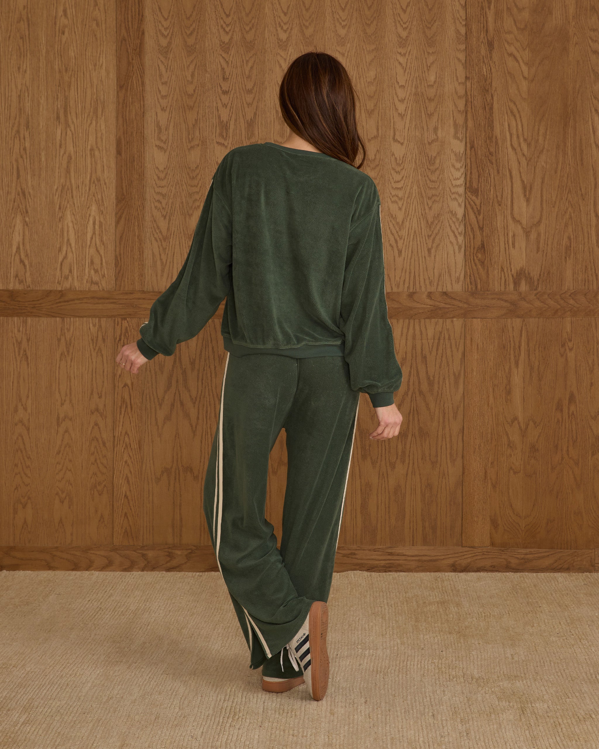 Track Pant | Green - Rylee + Cru | Kids Clothes | Trendy Baby Clothes | Modern Infant Outfits |