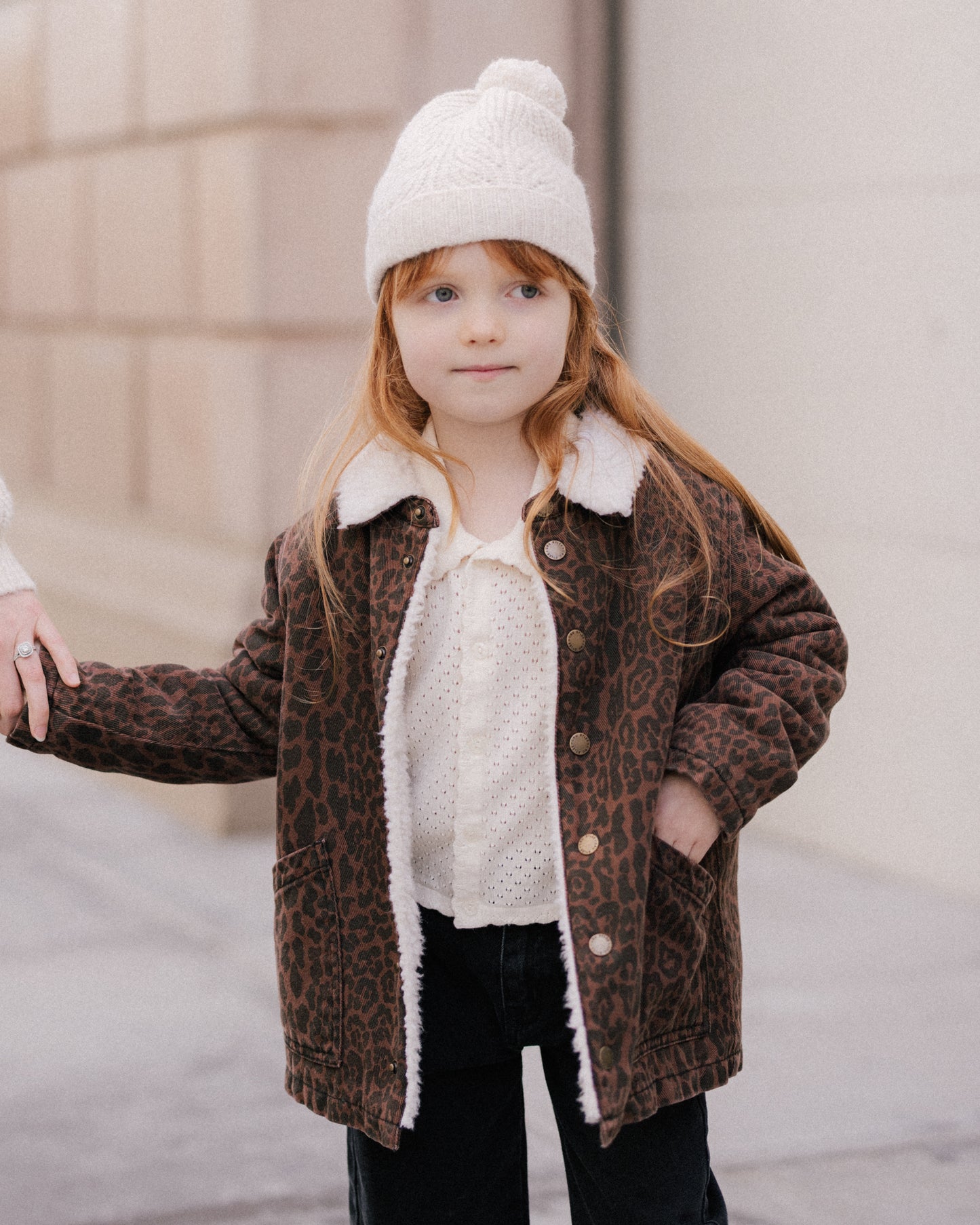 Beanie || Heathered Oatmeal - Rylee + Cru | Kids Clothes | Trendy Baby Clothes | Modern Infant Outfits |