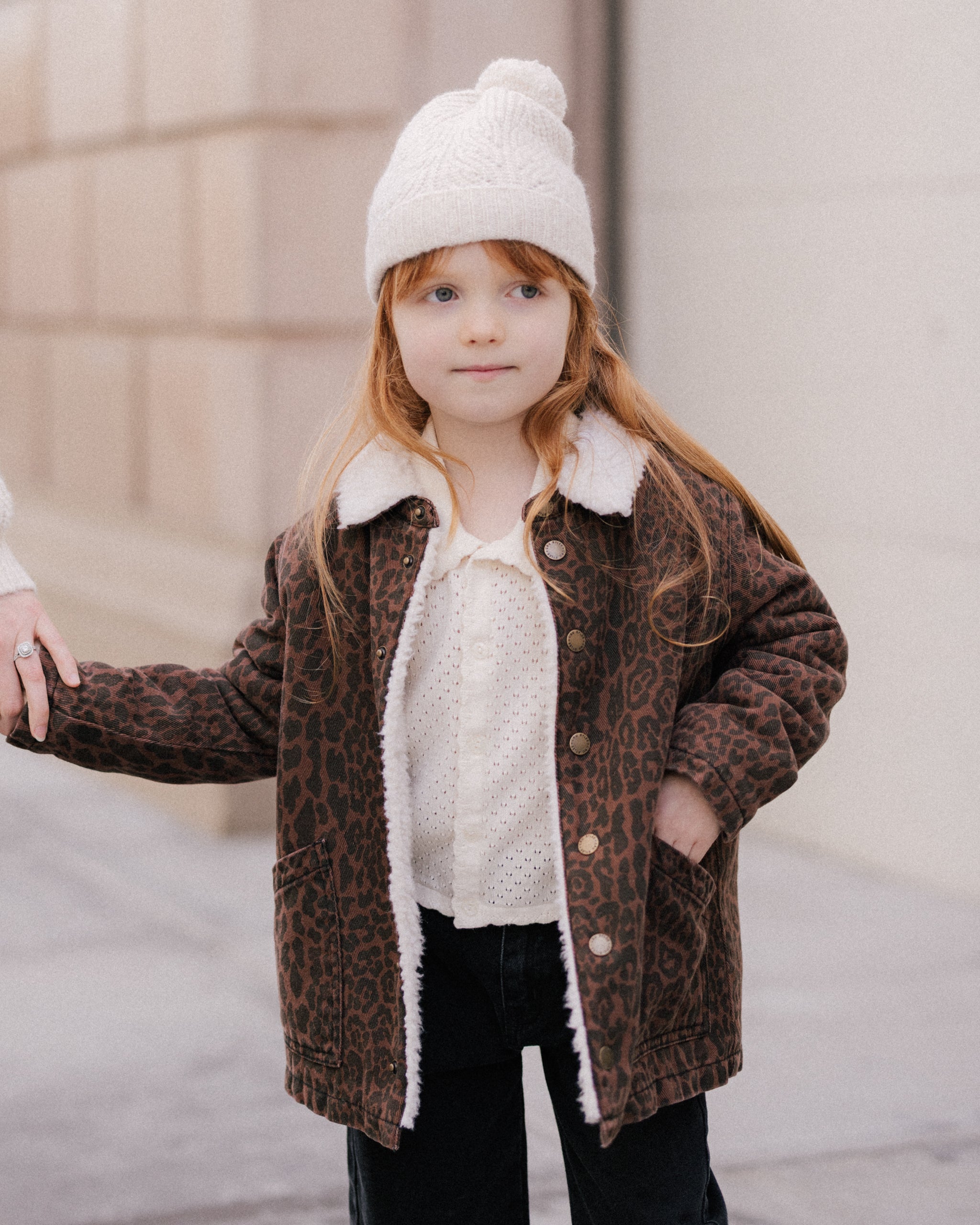Beanie || Heathered Oatmeal - Rylee + Cru | Kids Clothes | Trendy Baby Clothes | Modern Infant Outfits |