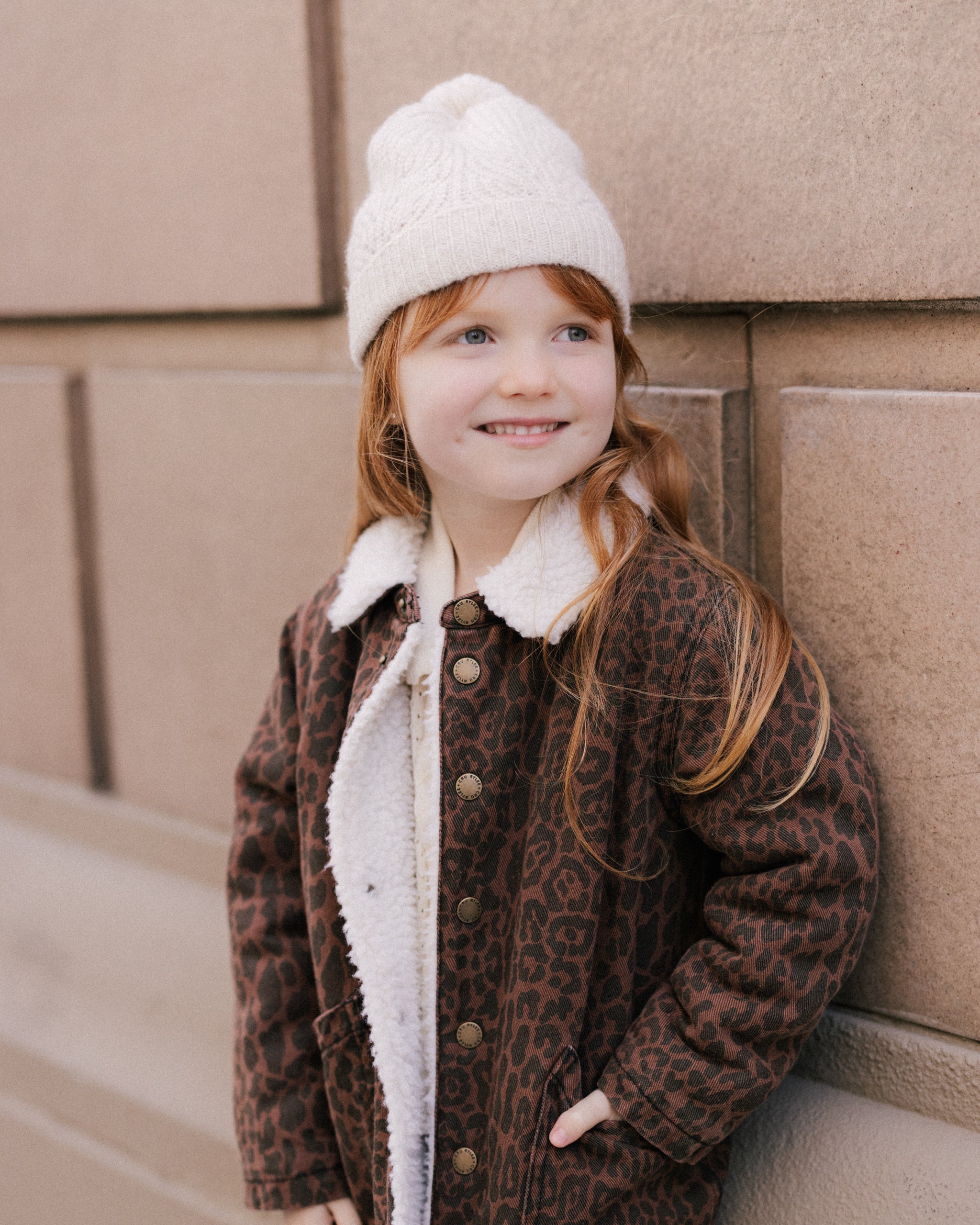 Beanie || Heathered Oatmeal - Rylee + Cru | Kids Clothes | Trendy Baby Clothes | Modern Infant Outfits |