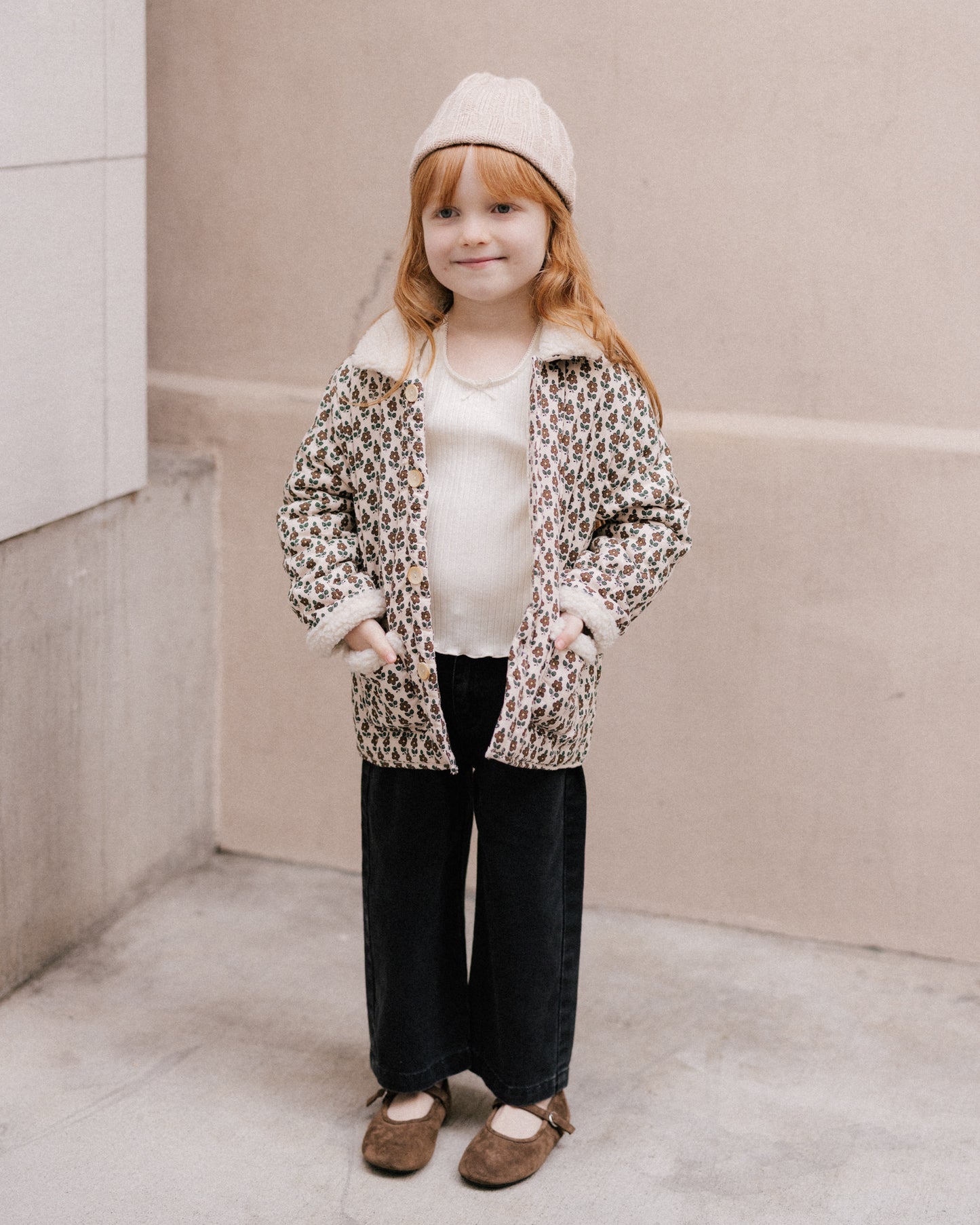 Quilted Coat || Harvest Floral - Rylee + Cru | Kids Clothes | Trendy Baby Clothes | Modern Infant Outfits |