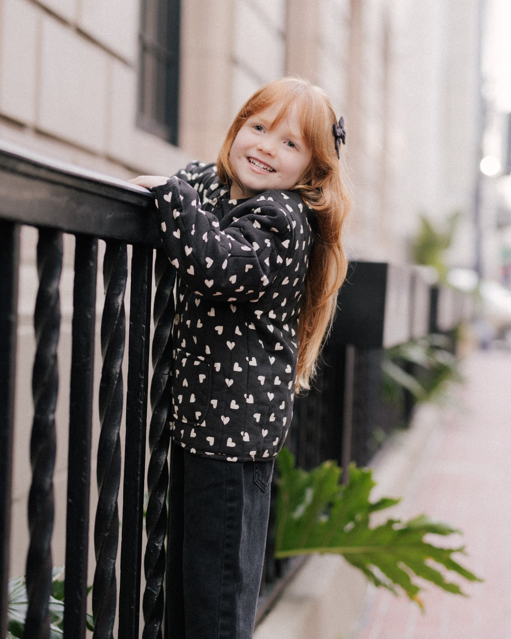 Quilted Coat || Hearts - Rylee + Cru | Kids Clothes | Trendy Baby Clothes | Modern Infant Outfits |