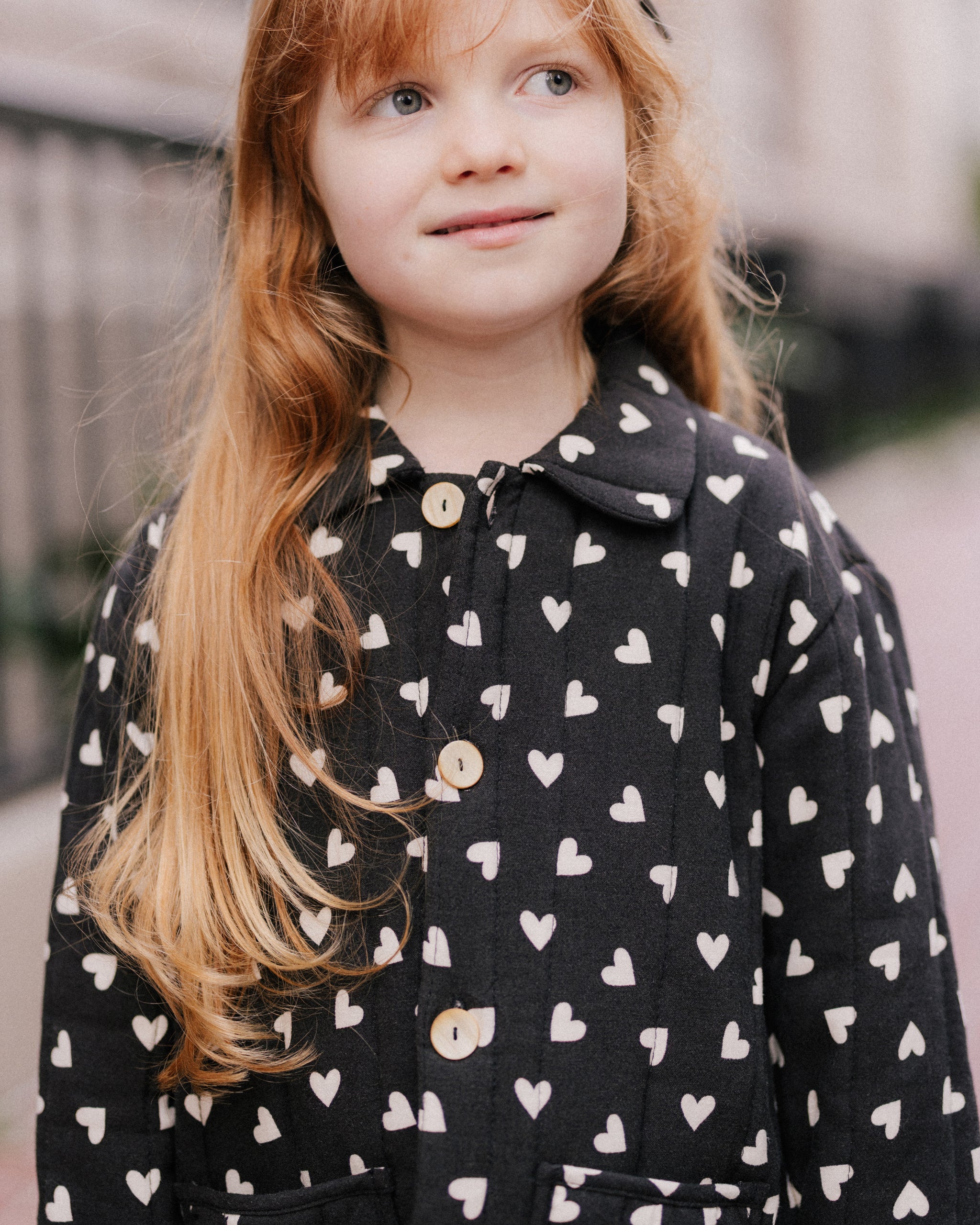 Quilted Coat || Hearts - Rylee + Cru | Kids Clothes | Trendy Baby Clothes | Modern Infant Outfits |