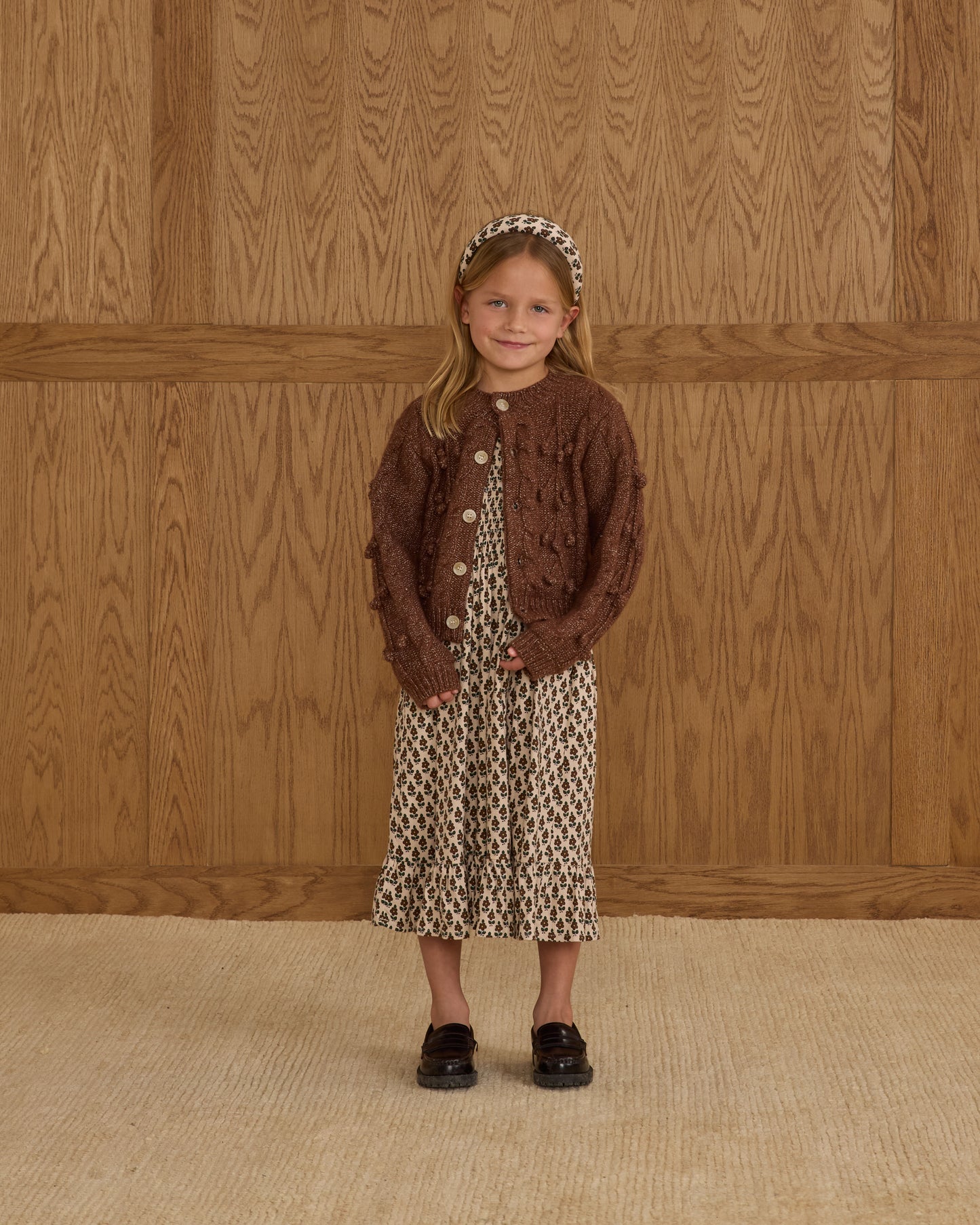 Bobble Cardigan || Brown - Rylee + Cru | Kids Clothes | Trendy Baby Clothes | Modern Infant Outfits |
