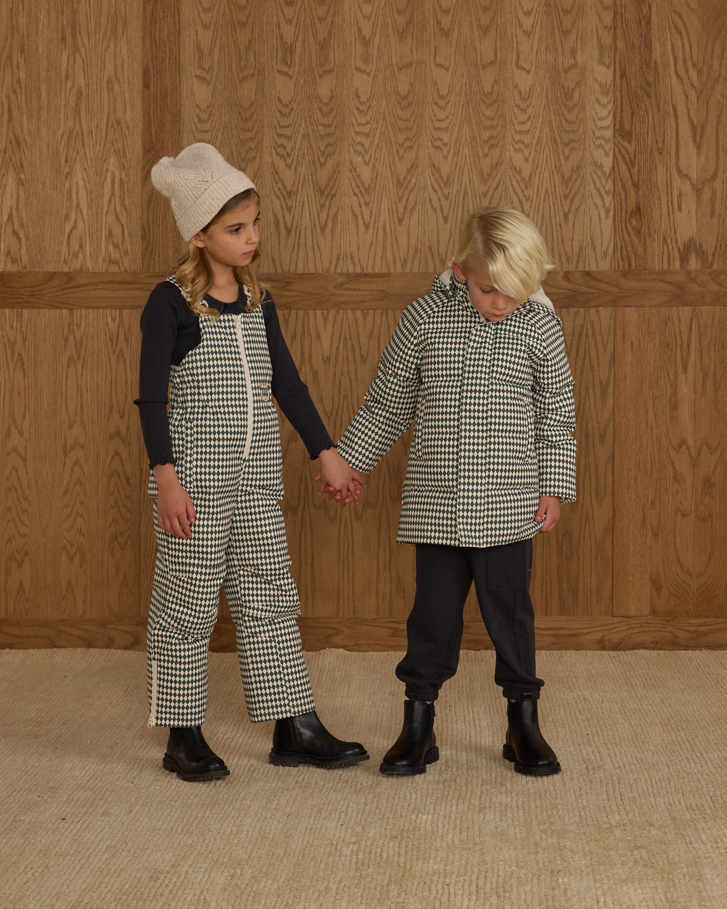 Snow Bib || Green Diamond - Rylee + Cru | Kids Clothes | Trendy Baby Clothes | Modern Infant Outfits |