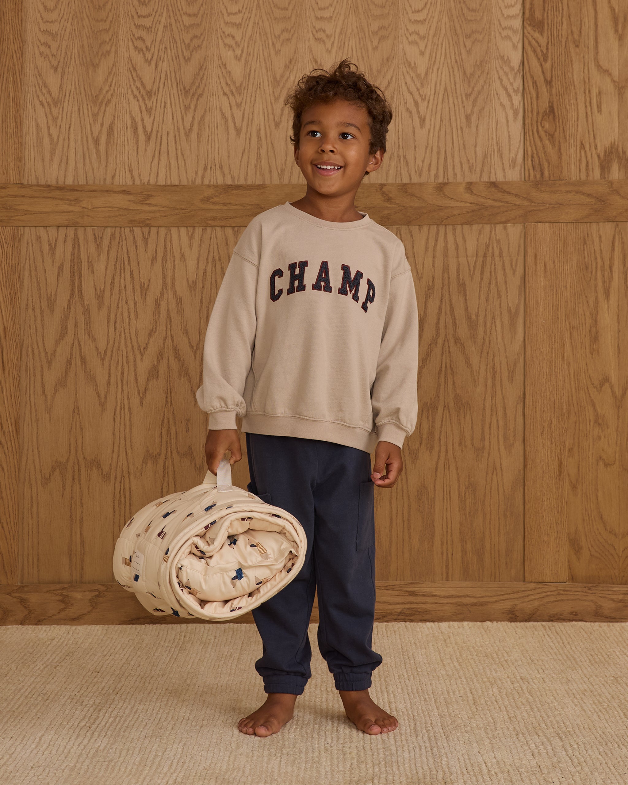 Oversized Sweatshirt || Champ - Rylee + Cru | Kids Clothes | Trendy Baby Clothes | Modern Infant Outfits |